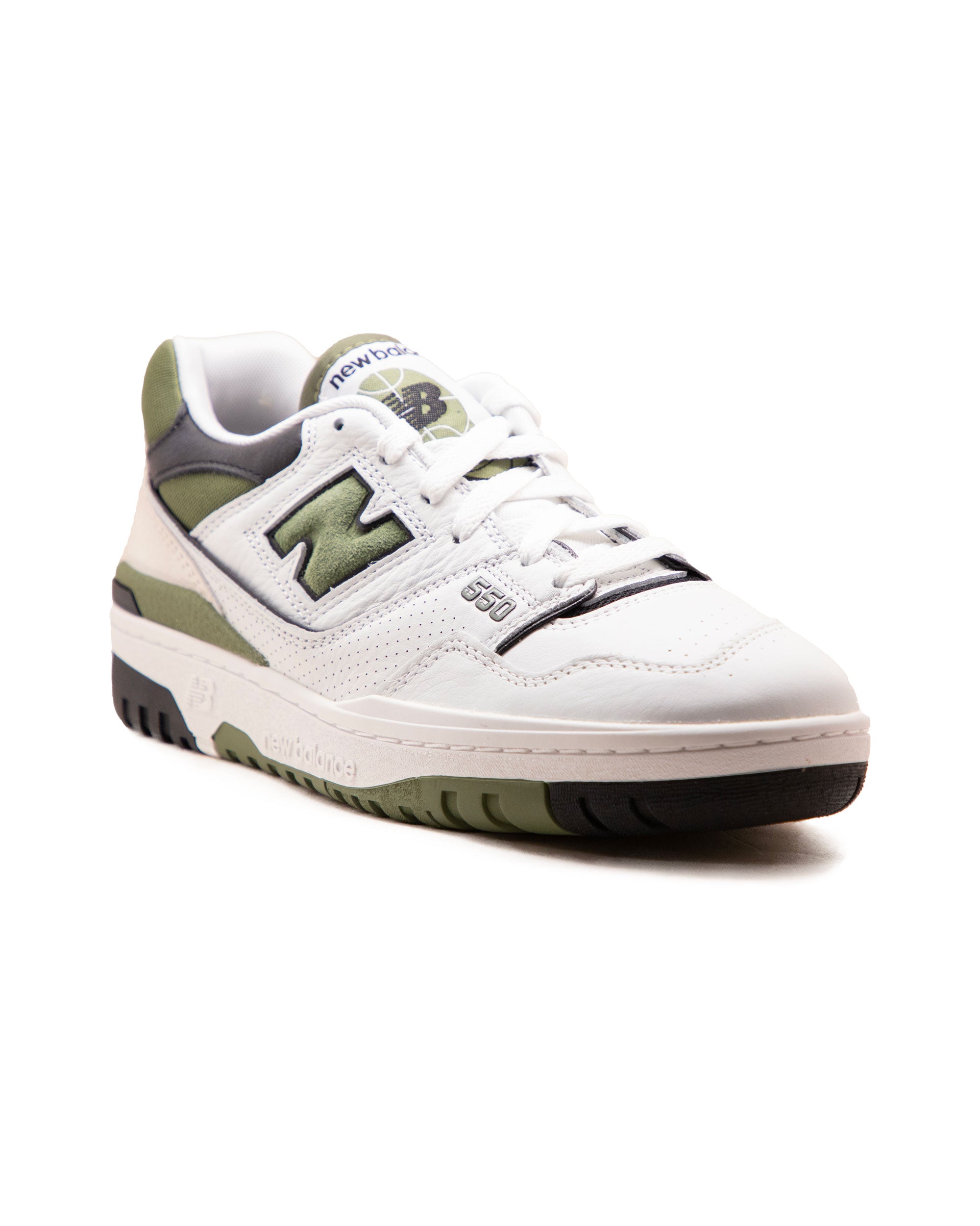 New Balance 550 White Green Military