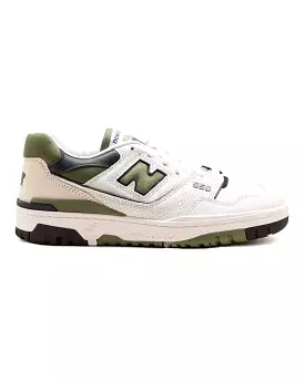 New Balance 550 White Green Military