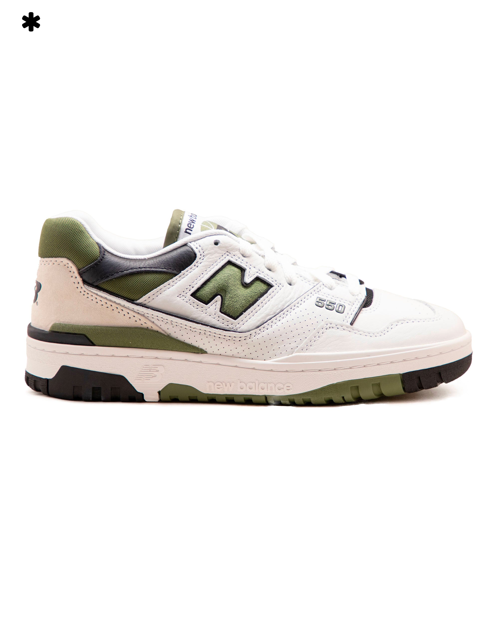 New Balance 550 White Green Military