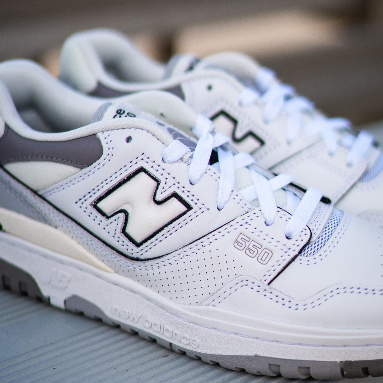 New Balance 550 White Grey BB550PWA