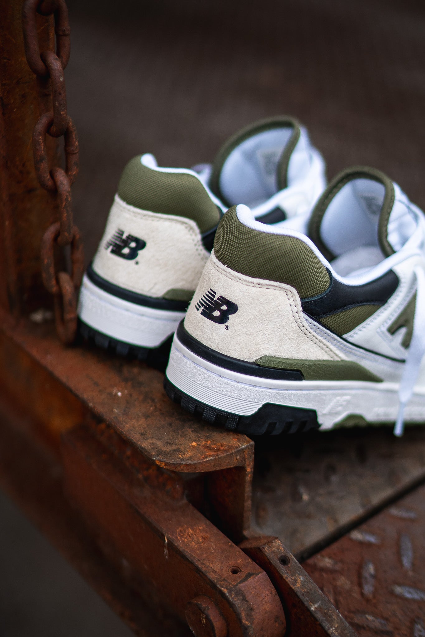 New Balance 550 - White/Olive | BB550DOB