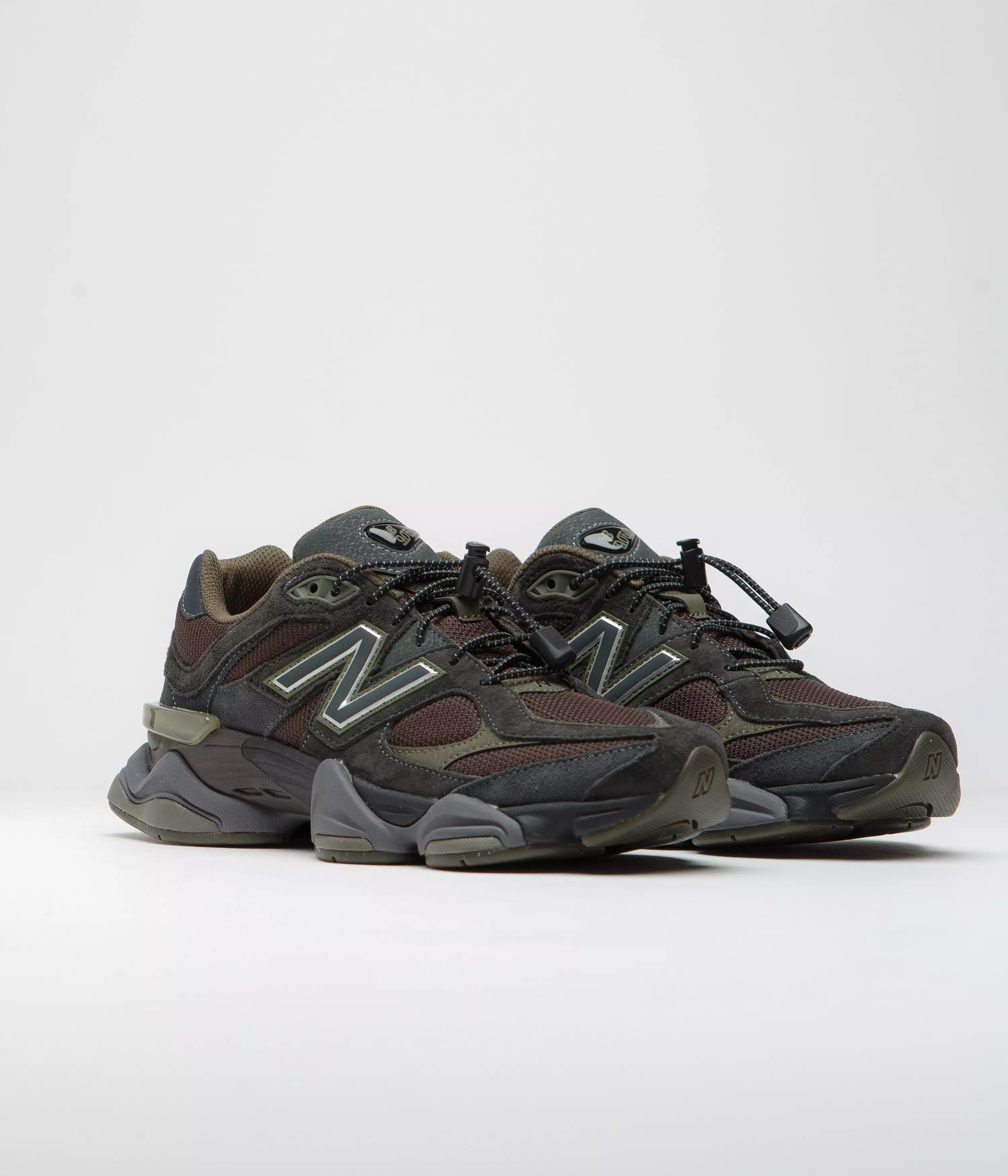 New Balance 9060 Shoes - Blacktop Dark Moss