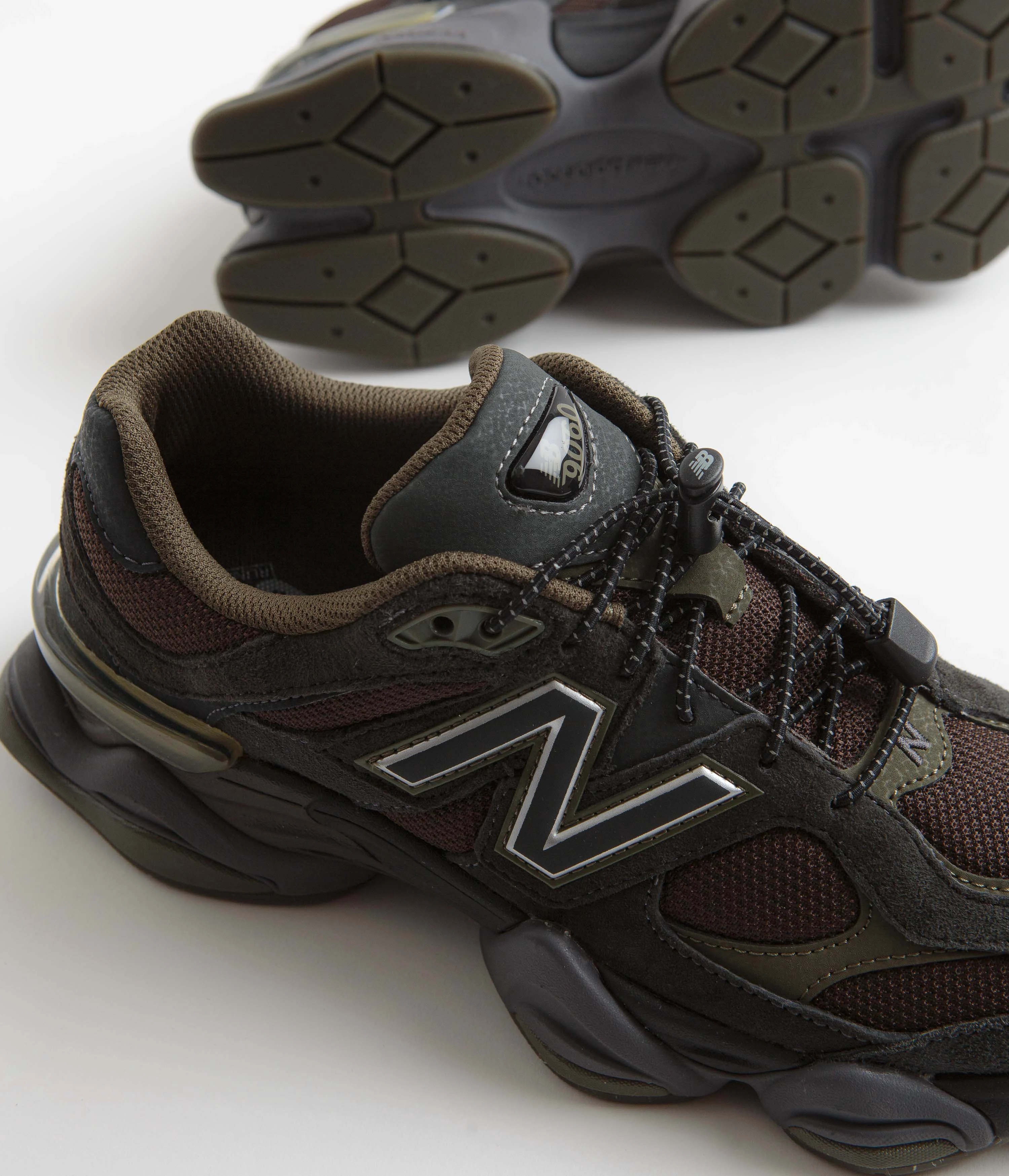 New Balance 9060 Shoes - Blacktop Dark Moss