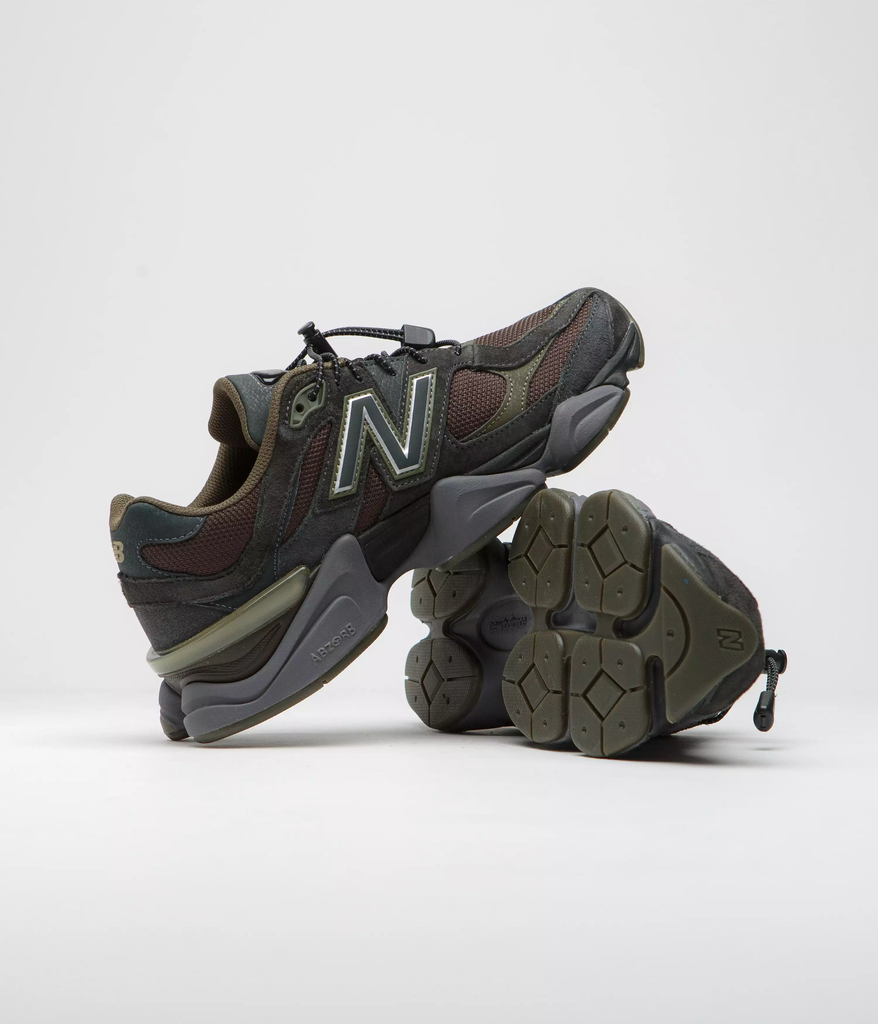 New Balance 9060 Shoes - Blacktop Dark Moss