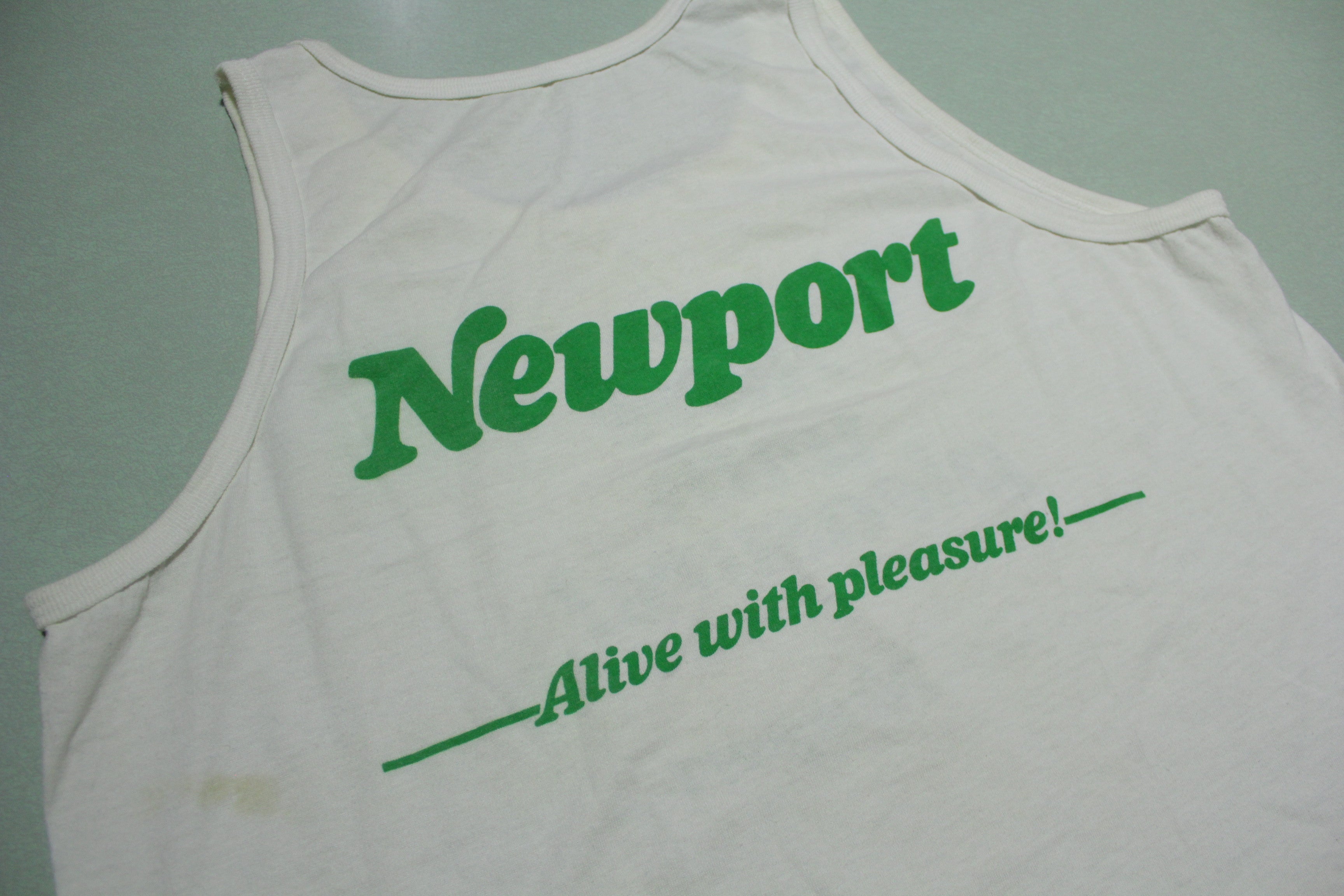 Newport 80's Vintage Sleeveless Tank Top for Men