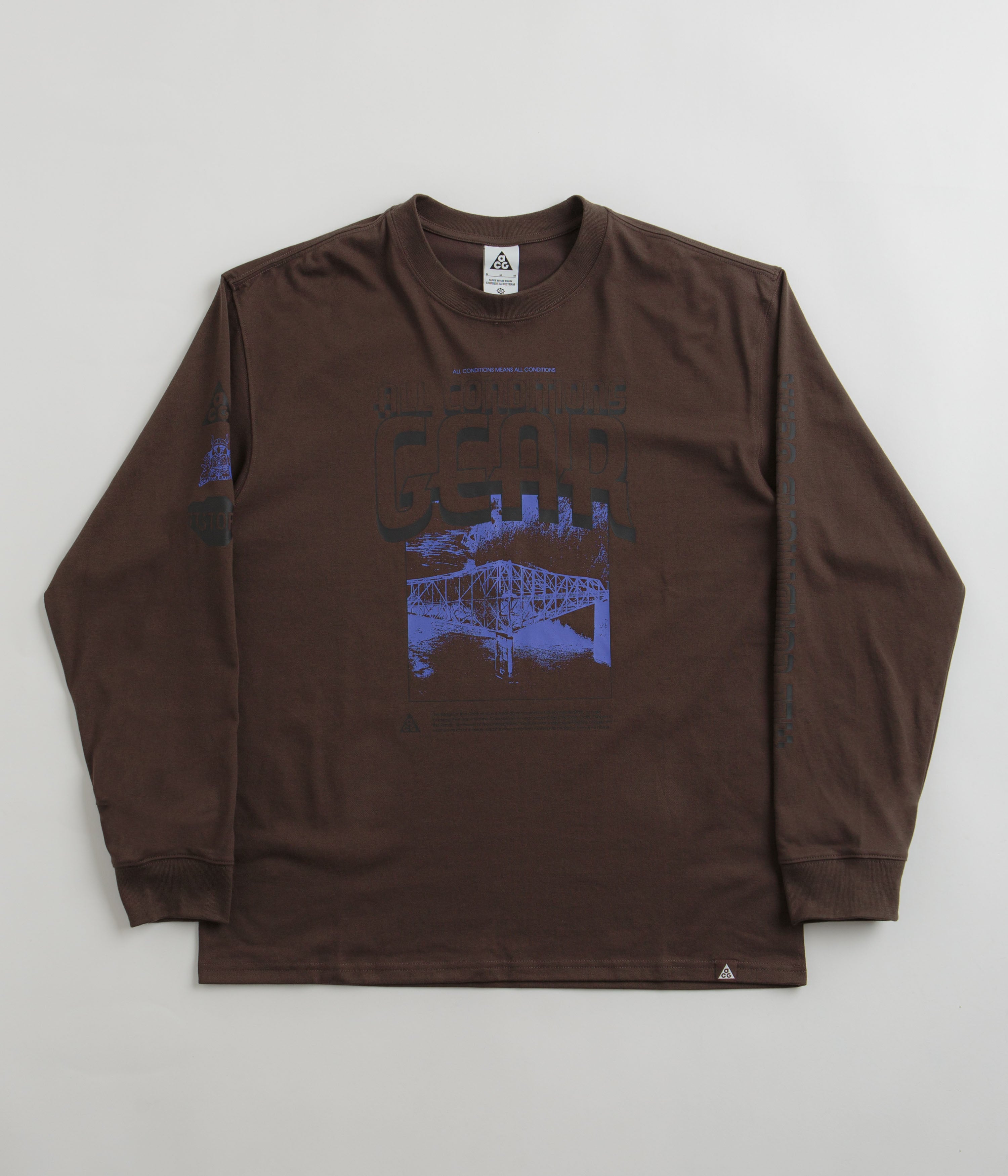 Nike ACG Bridge of Gods Long Sleeve Shirt - Baroque Brown