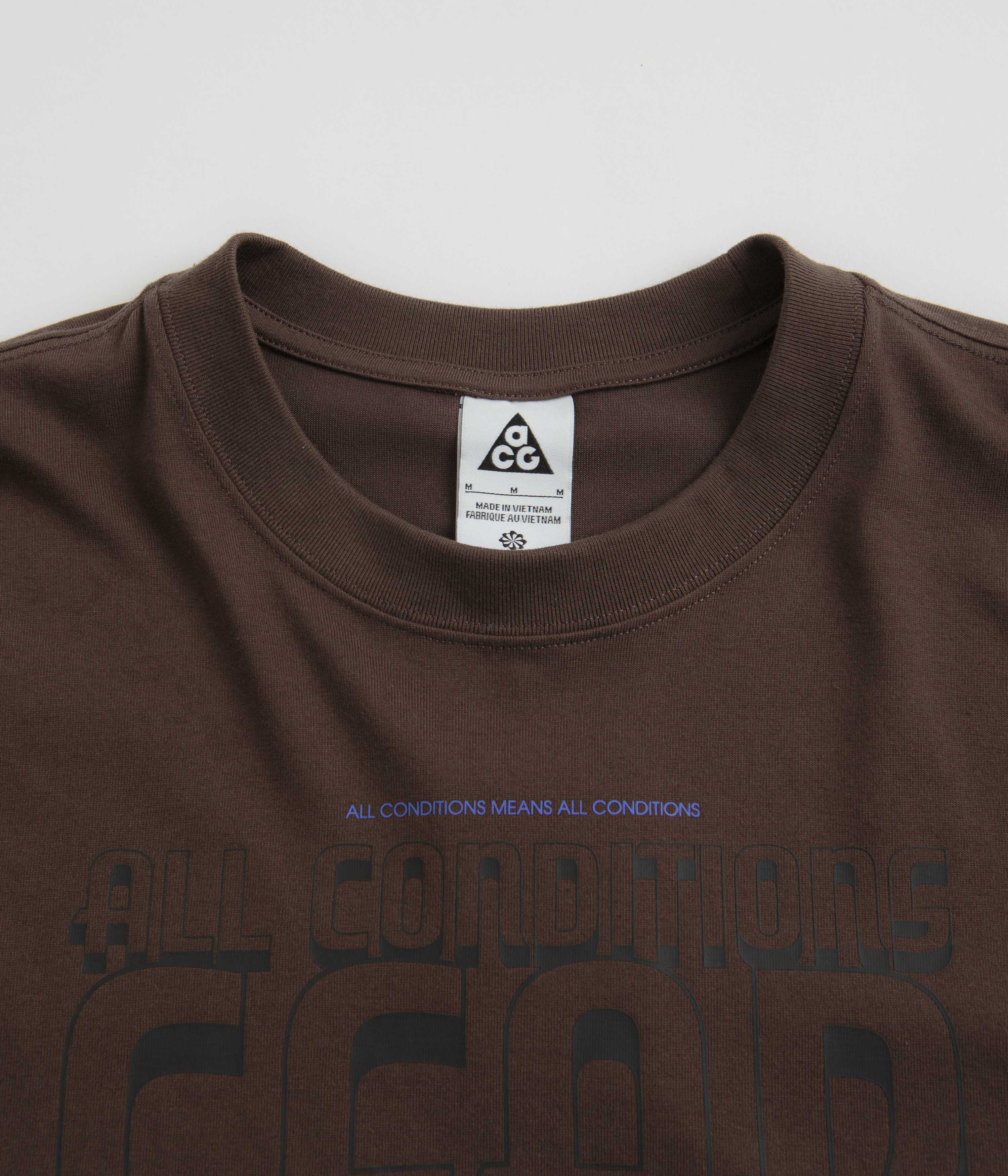 Nike ACG Bridge of Gods Long Sleeve Shirt - Baroque Brown