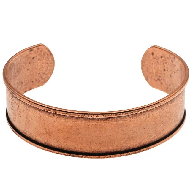 Nunn Design Copper Plated Cuff Bracelet - 2.5 Inch Channel Design (1 Piece)