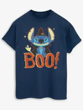 NW2 Disney Lilo & Stitch Boo Navy T-Shirt for Adults | Men | George at ASDA