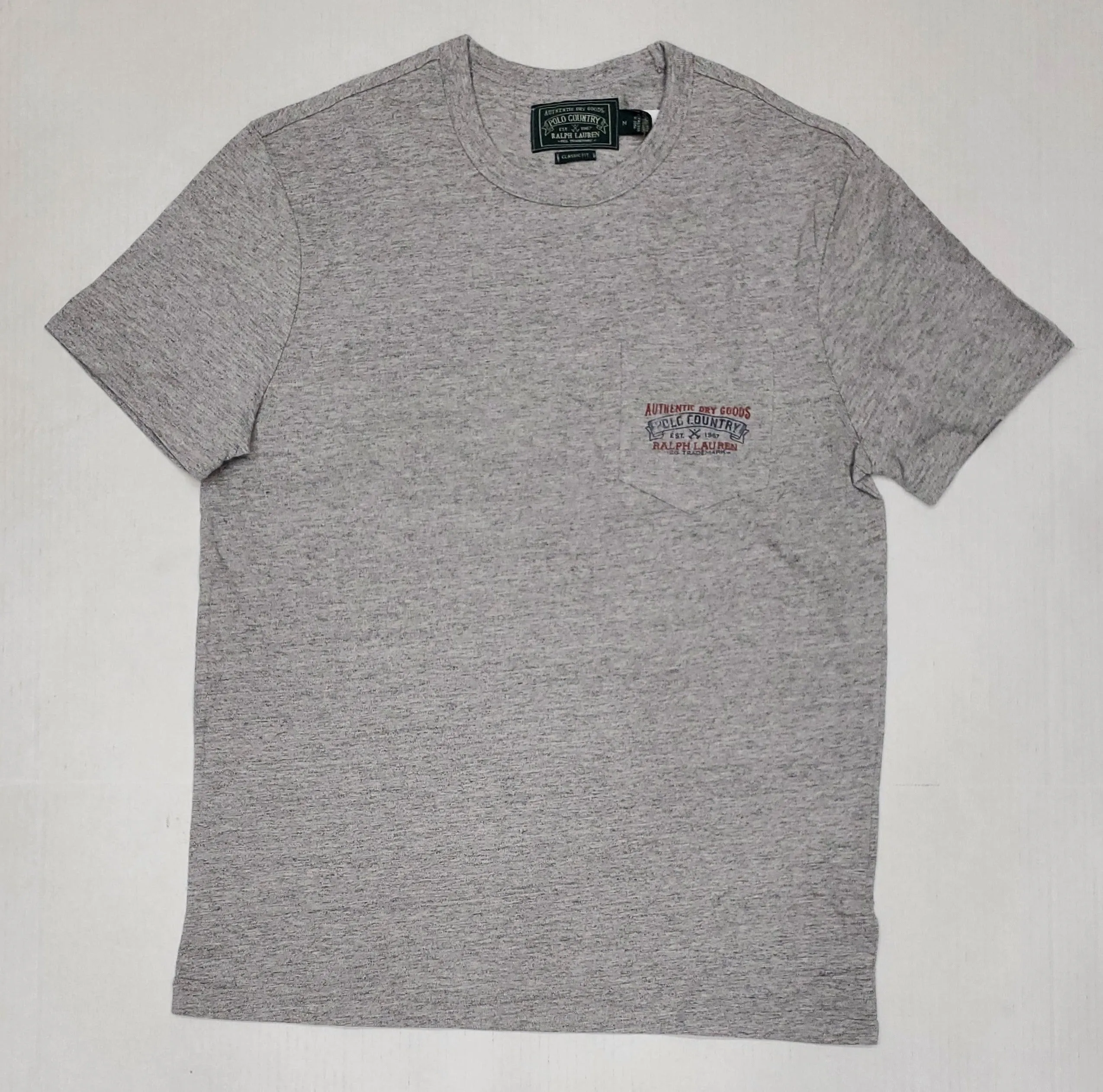 Nwt Polo Ralph Lauren Authentic Country Dry Goods Grey Classic Fit Tee