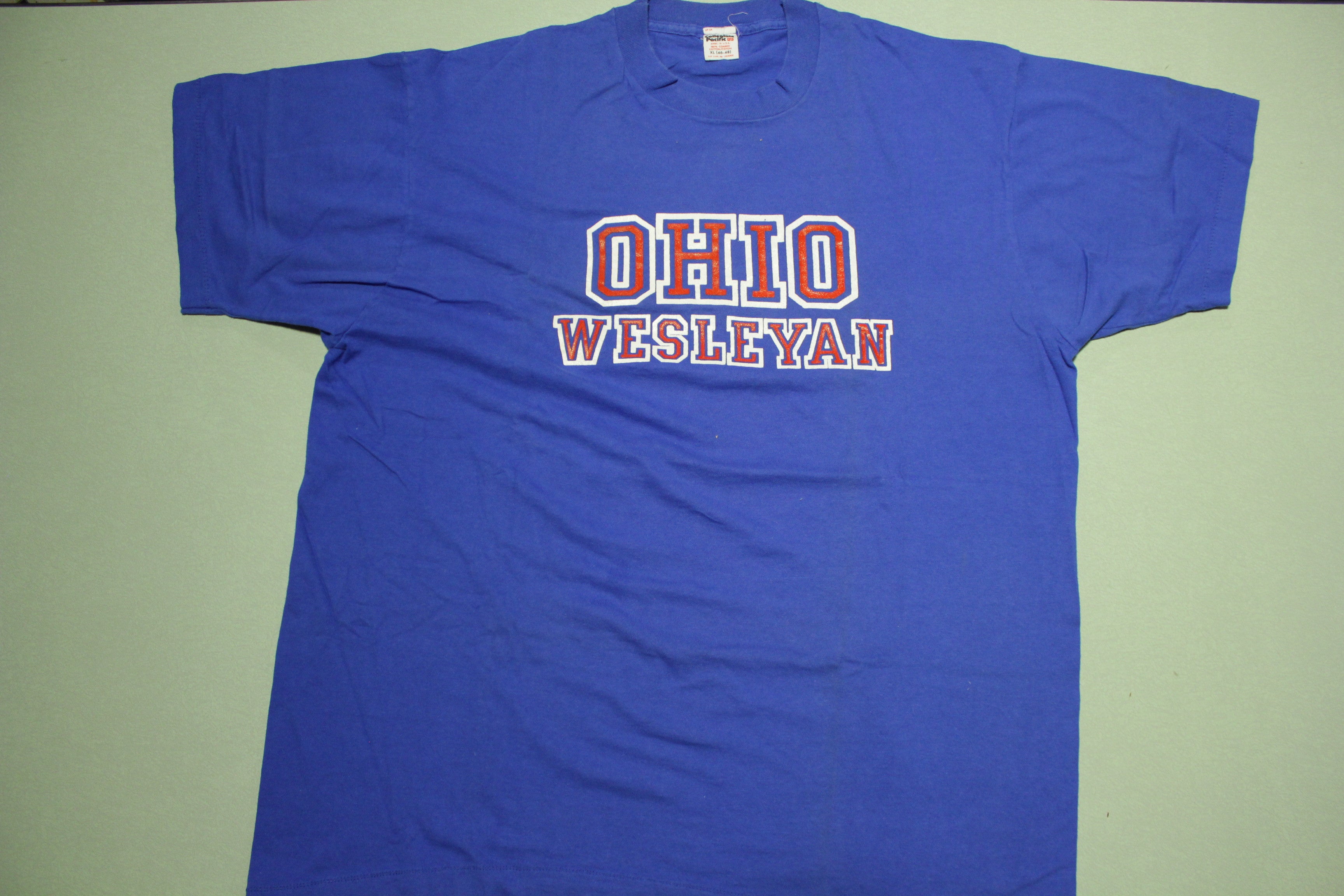 Ohio Wesleyan 80's Vintage T-Shirt - Single Stitch - Made in USA | Collegiate Pacific