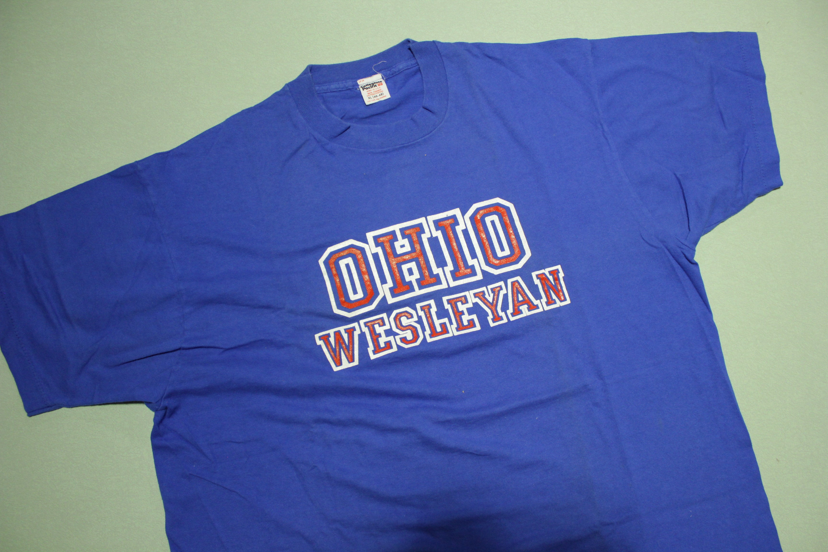 Ohio Wesleyan 80's Vintage T-Shirt - Single Stitch - Made in USA | Collegiate Pacific