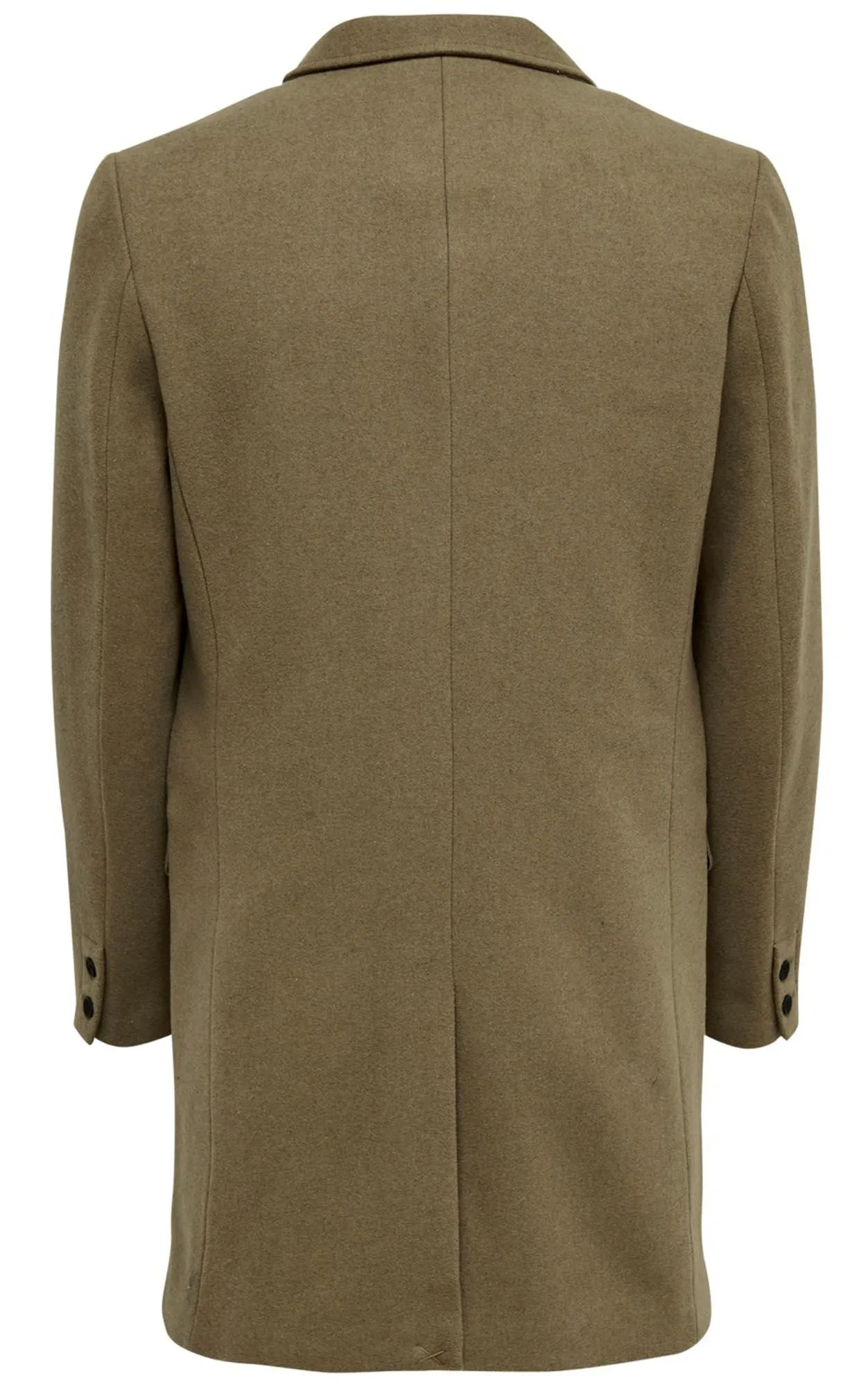 Only Sons Julian Wool Coat Lead Gray