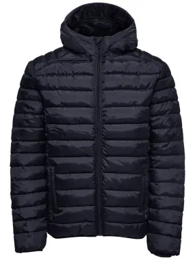 Only & Sons Liner Puffer Quilt Jacket Dark Navy for Men