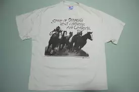 Oregon Cowgirls Vintage 90's Funny Single Stitch T-Shirt - Best Cowboys in USA