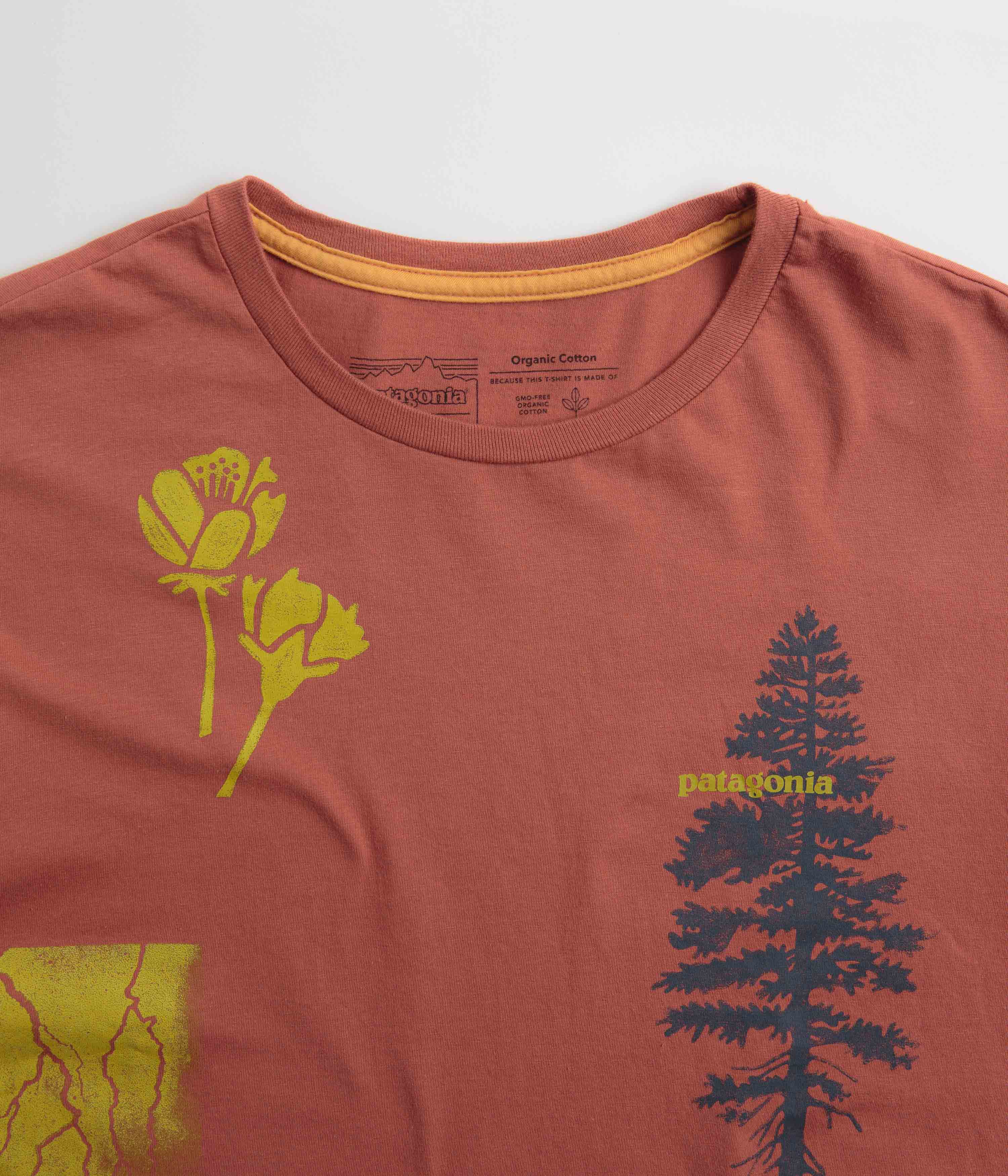 Organic T-Shirt, Patagonia Pyrophytes, Burl Red - Google SEO