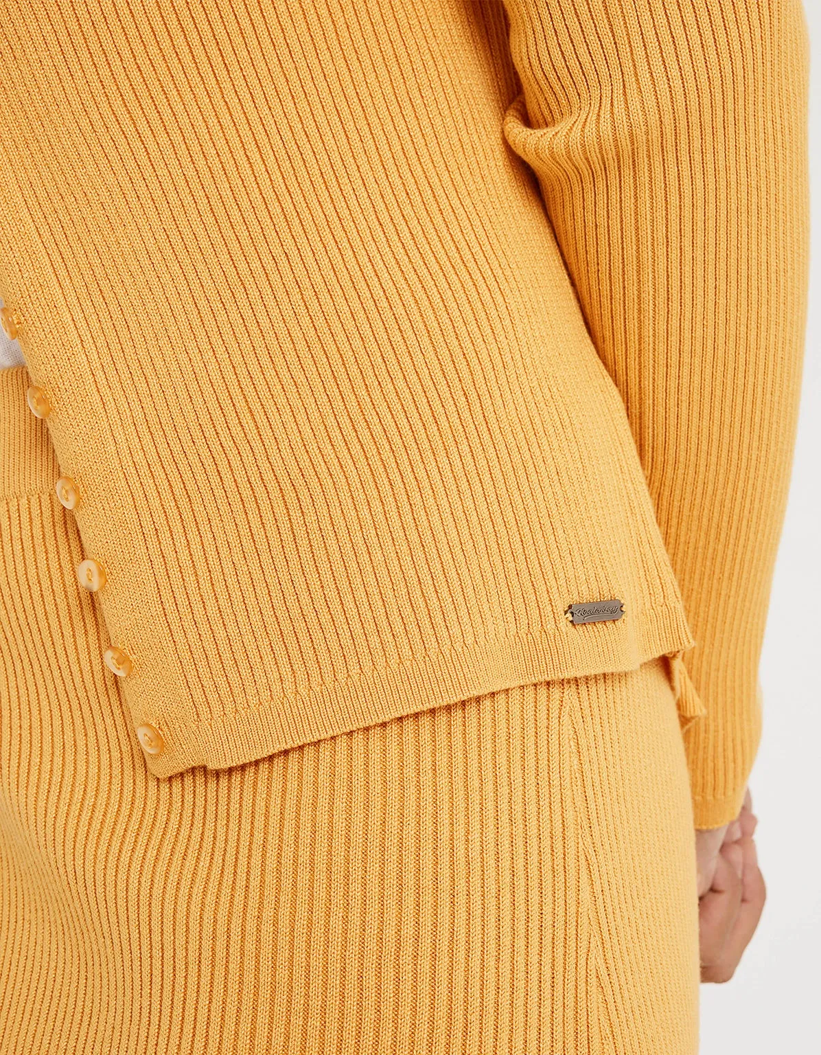 Oseli Long Sleeve Button Cardigan