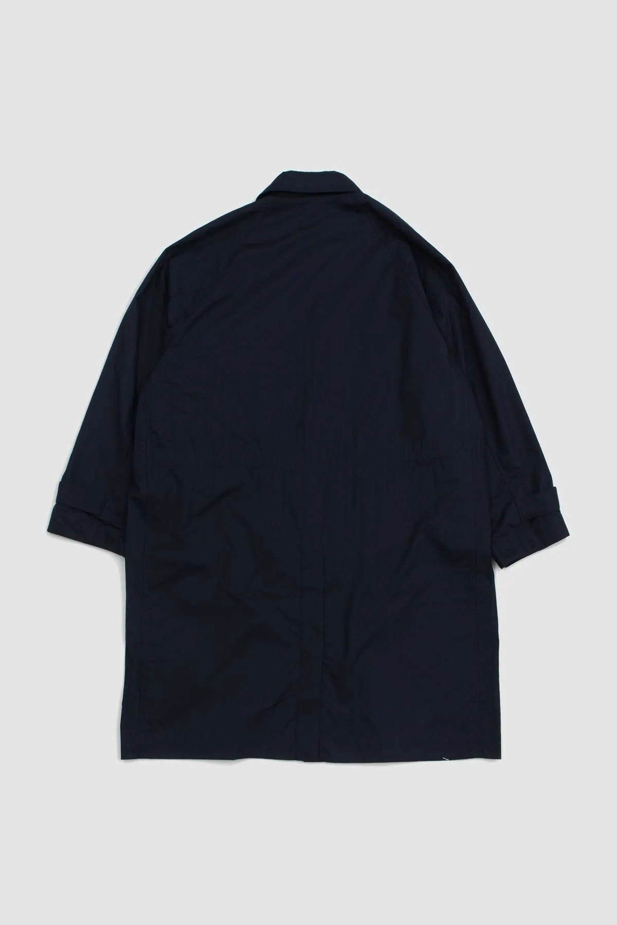 Navy Oversized Bal Collar Coat