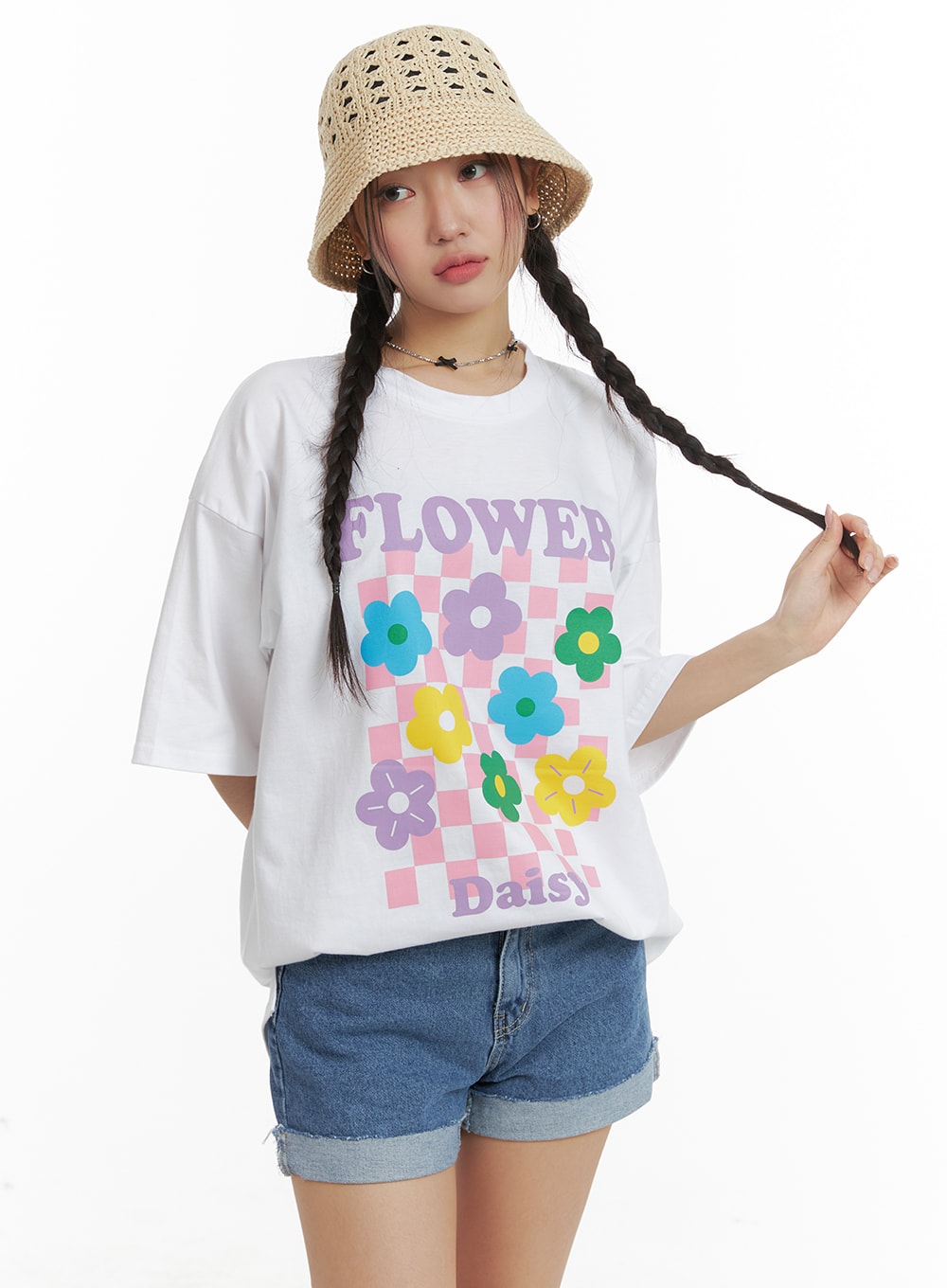 Oversized Floral Print T-Shirt