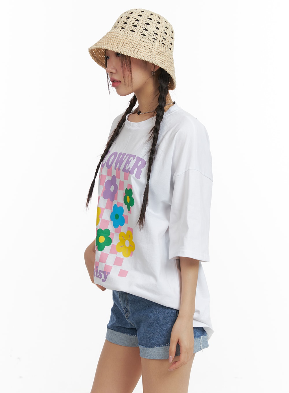 Oversized Floral Print T-Shirt