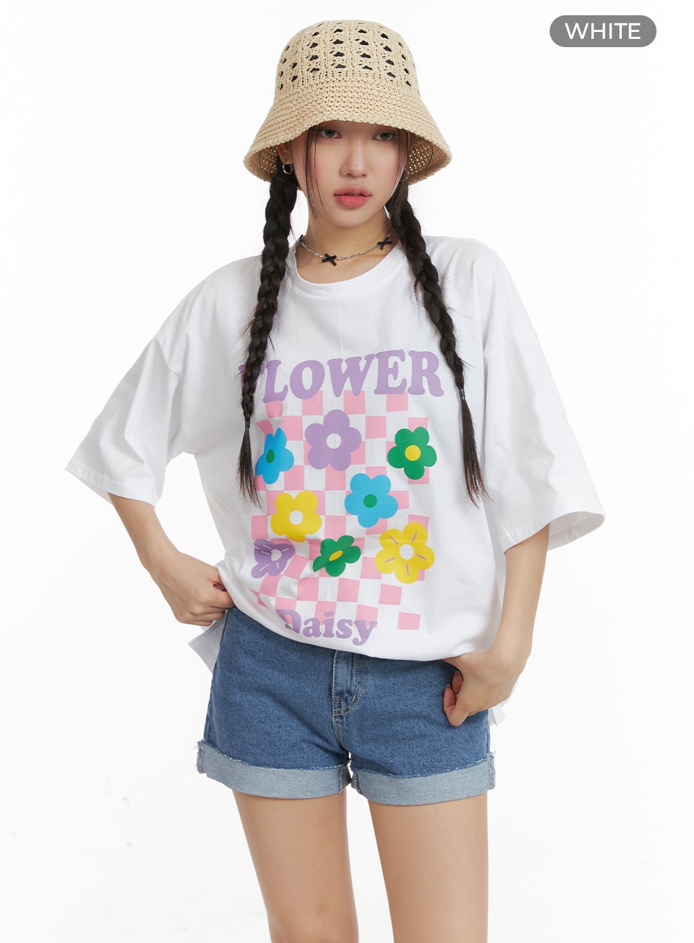 Oversized Floral Print T-Shirt