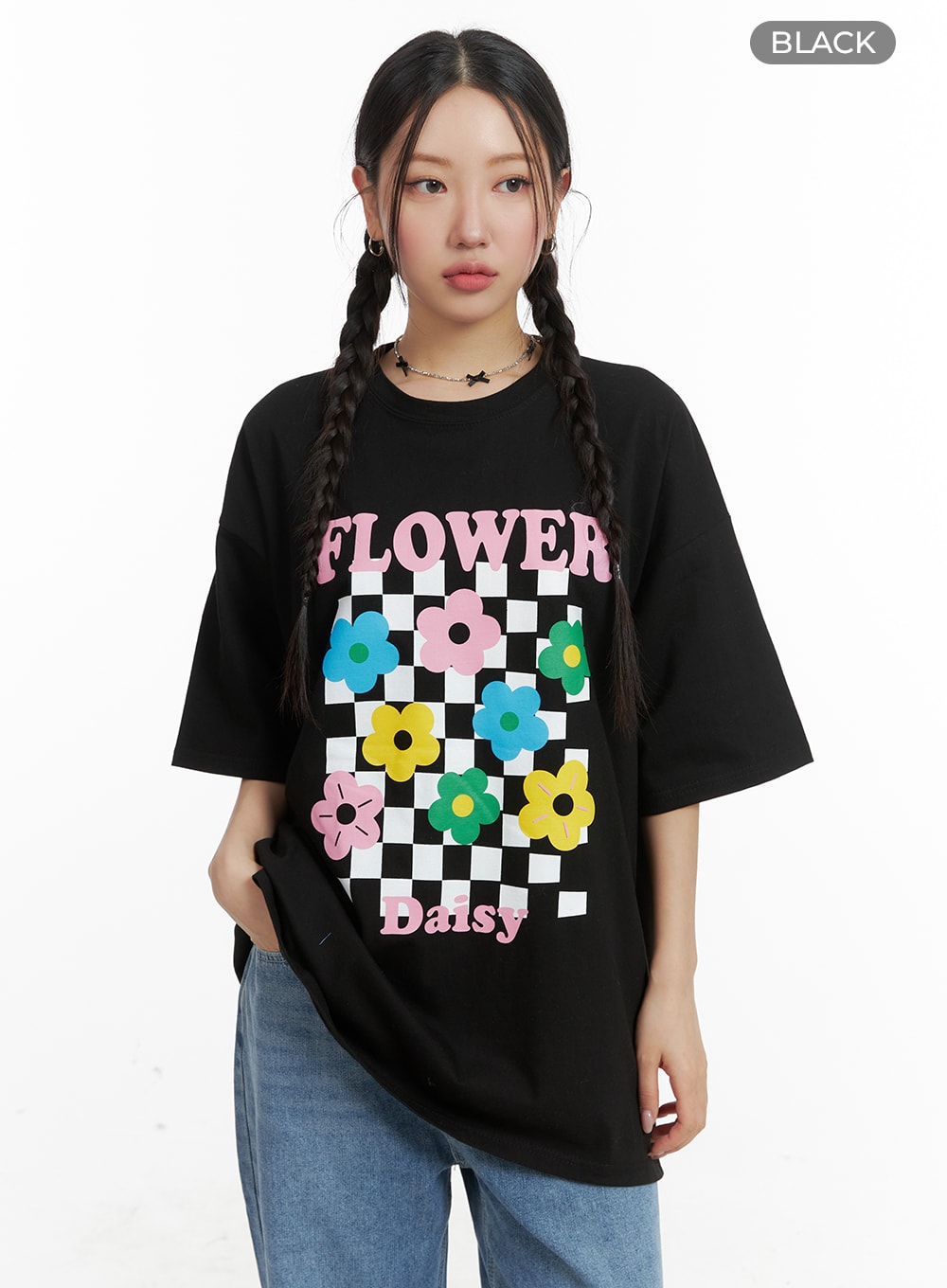 Oversized Floral Print T-Shirt