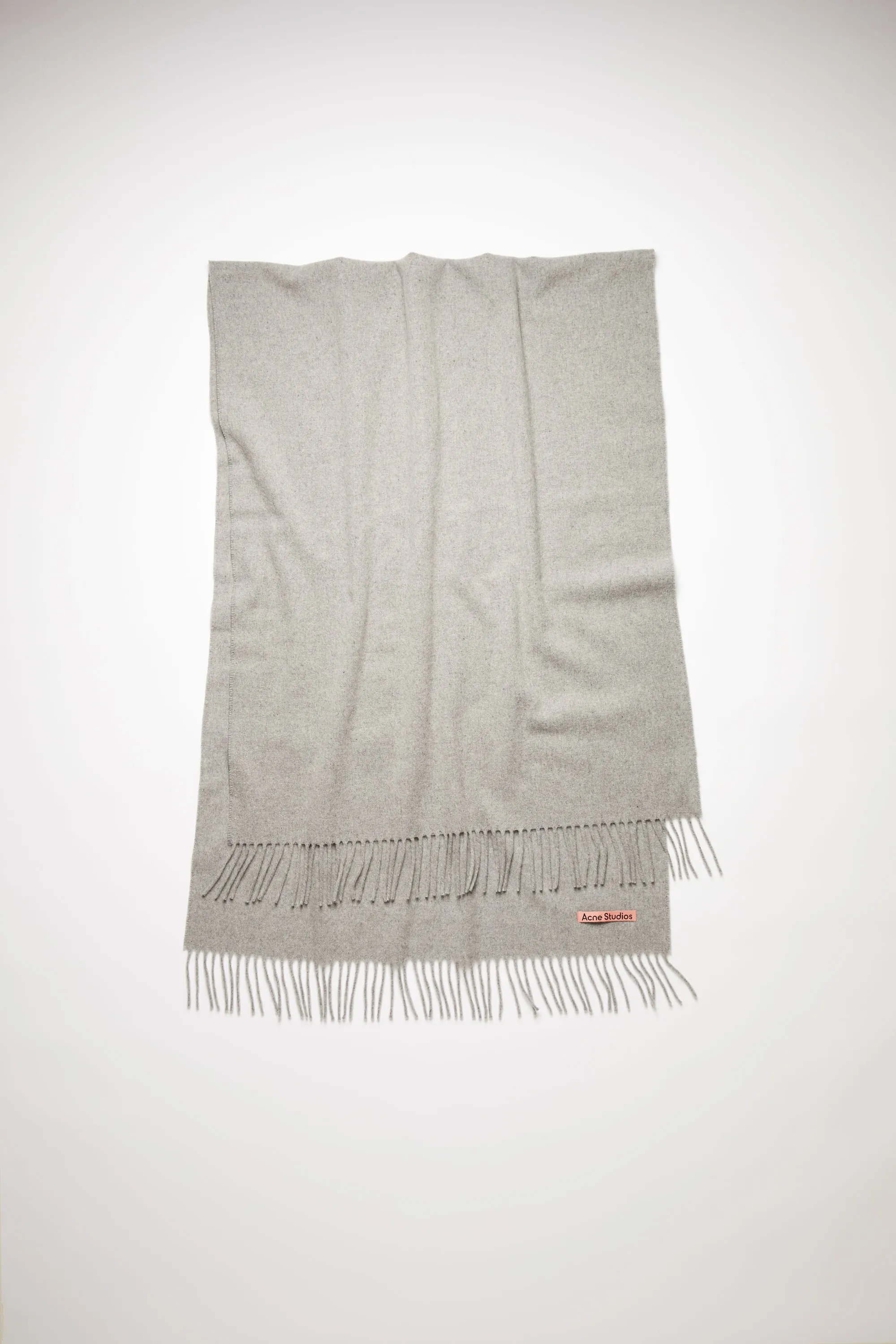 Oversized Fringe Wool Scarf