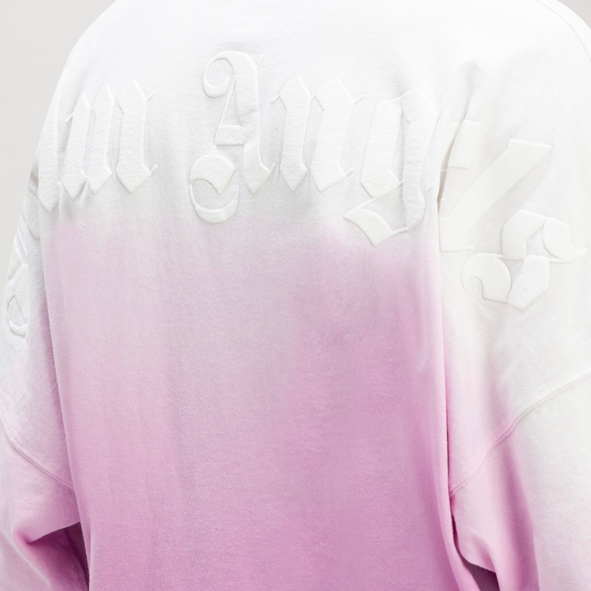 Palm Angels Classic Logo Tee with Gradient Mock Neck