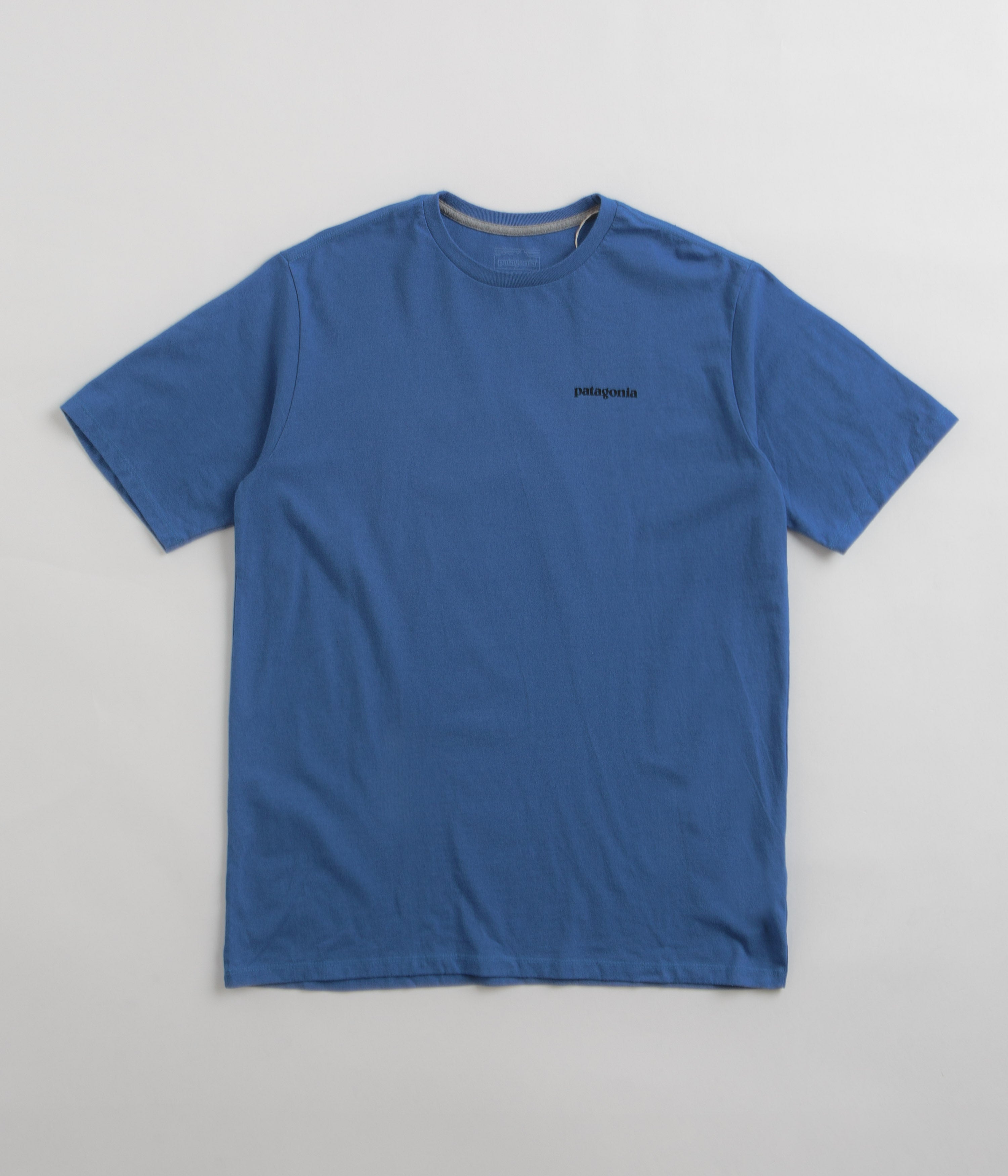 Patagonia P-6 Logo shirt, Responsibili-Tee, Vessel Blue