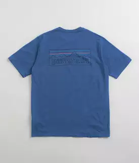 Patagonia P-6 Logo shirt, Responsibili-Tee, Vessel Blue