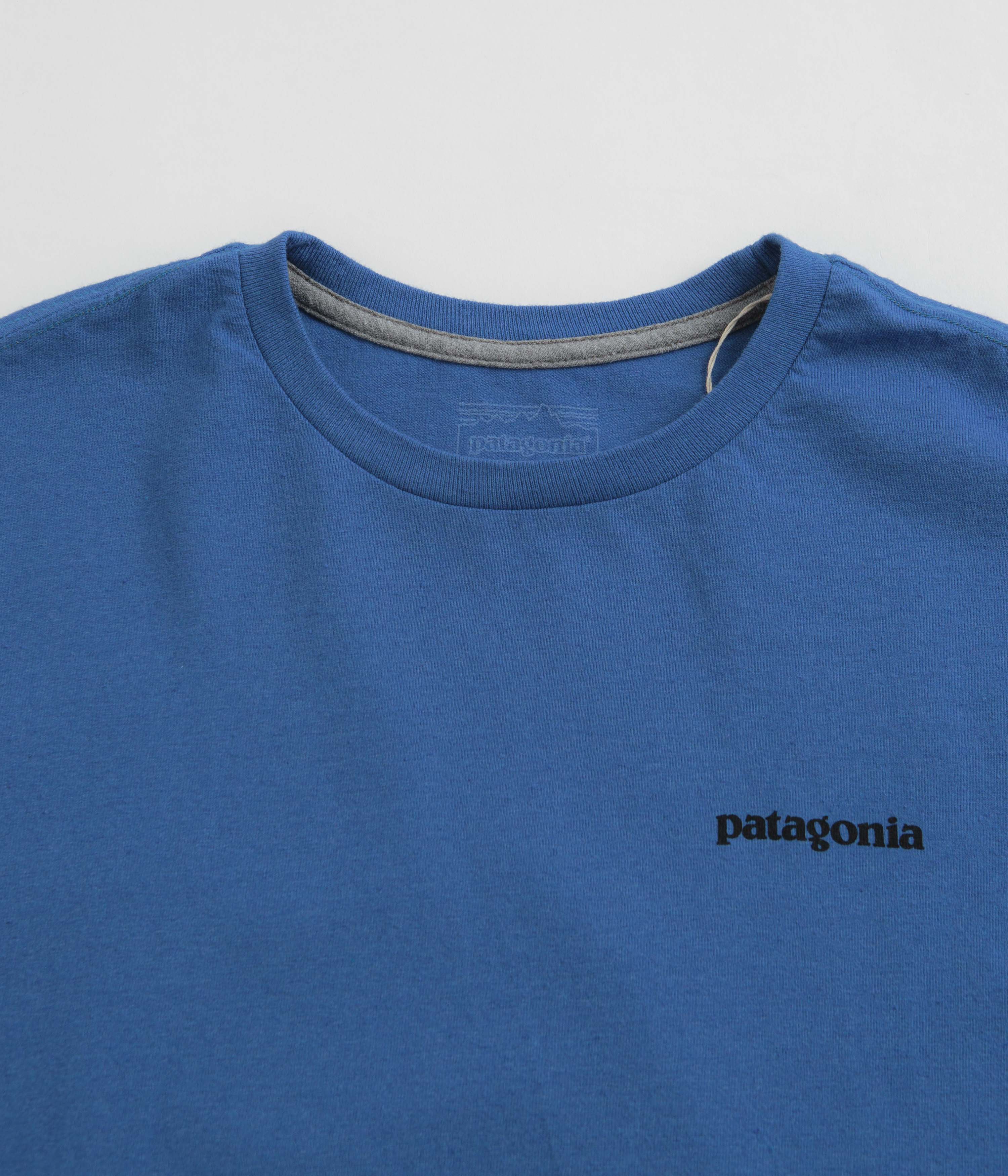 Patagonia P-6 Logo shirt, Responsibili-Tee, Vessel Blue