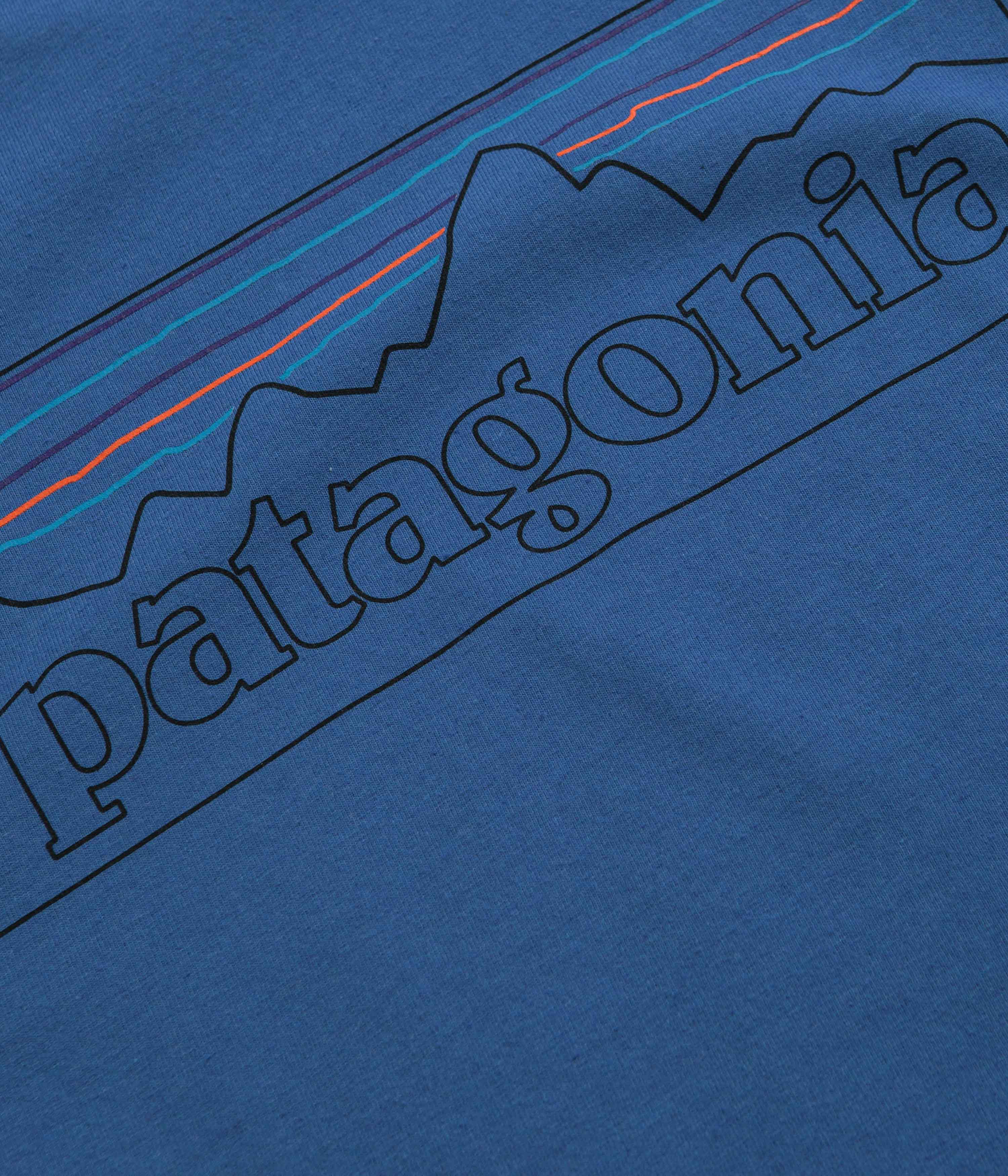 Patagonia P-6 Logo shirt, Responsibili-Tee, Vessel Blue