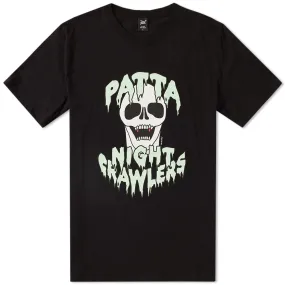 Patta Crawlers T-Shirt in Black & Green Ash.