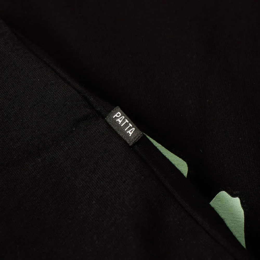 Patta Crawlers T-Shirt in Black & Green Ash.