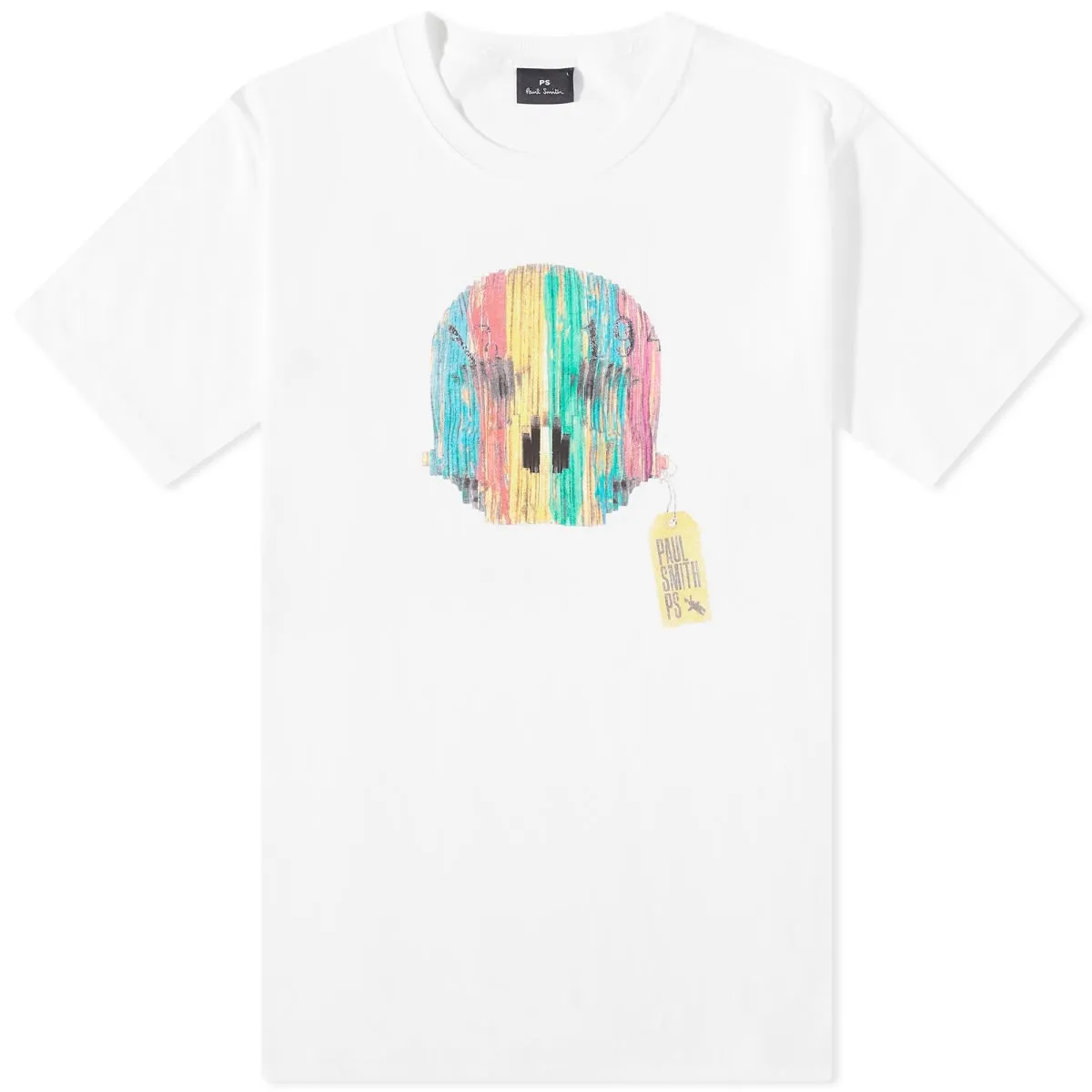 Paul Smith Wooden Skull T-ShirtWhite