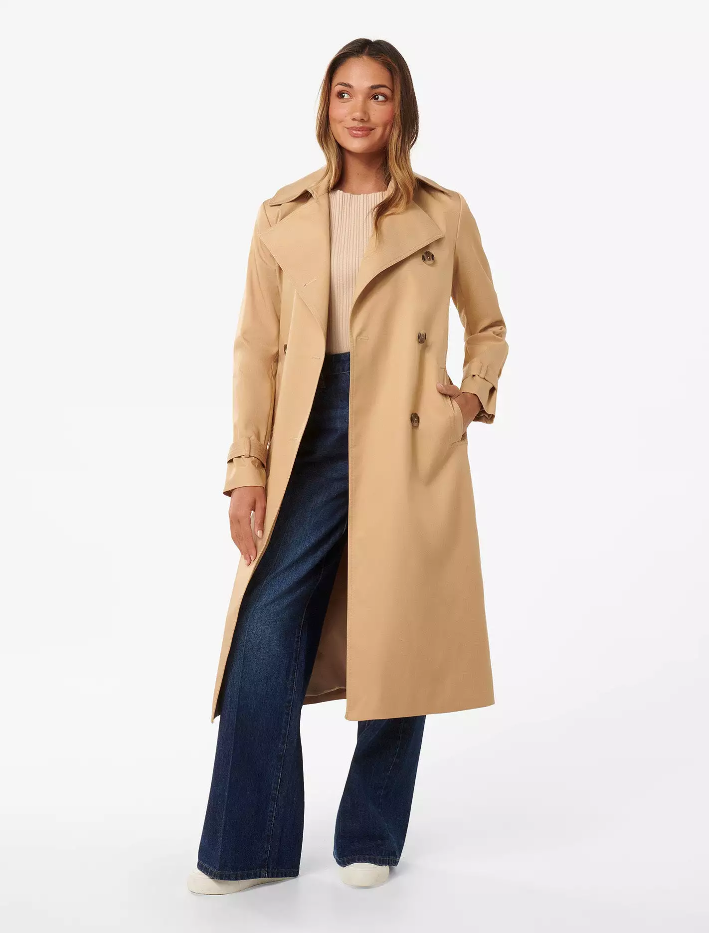 Petite Soft Trench Coat by Payton