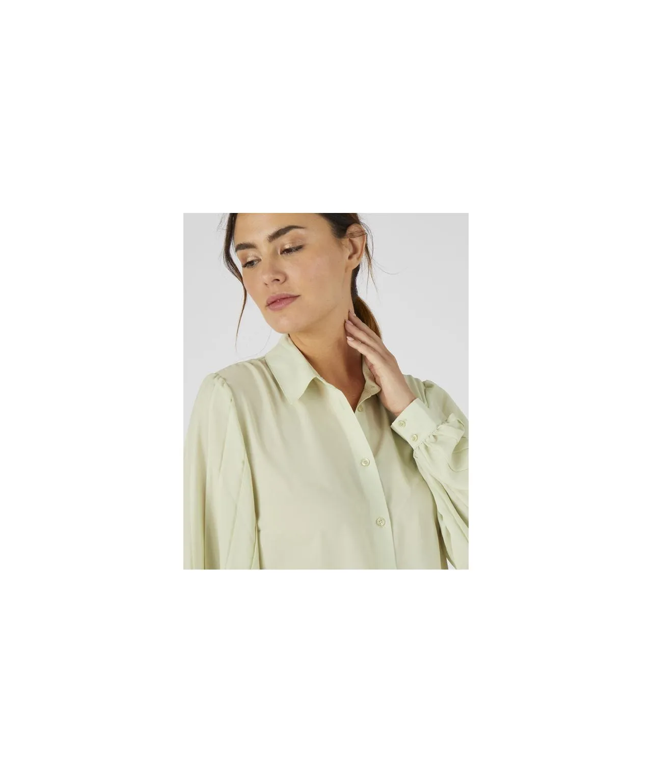 Blouse with Pleated Detailing