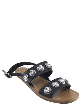 Prada Crystal Embellished Sandals