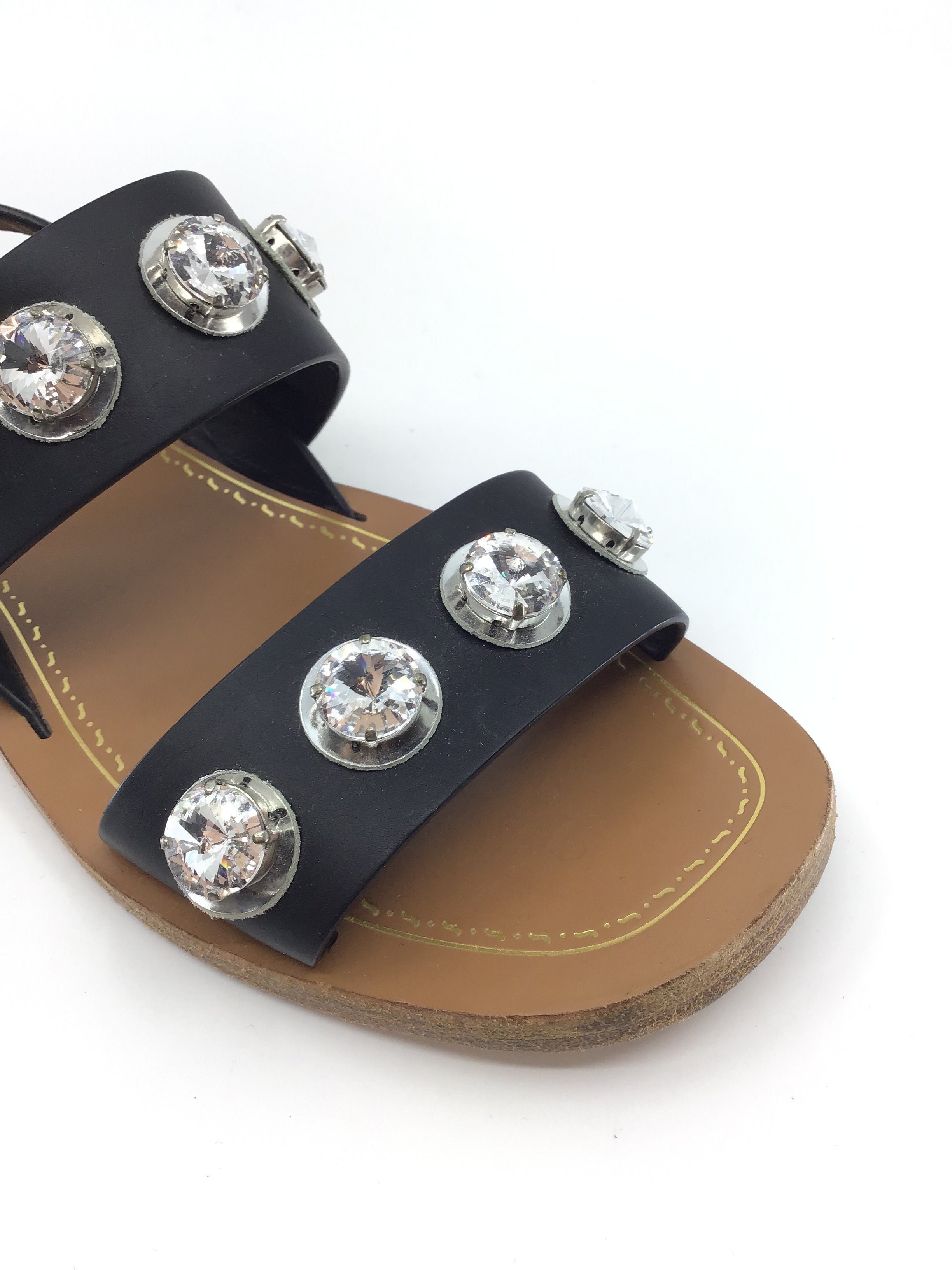 Prada Crystal Embellished Sandals