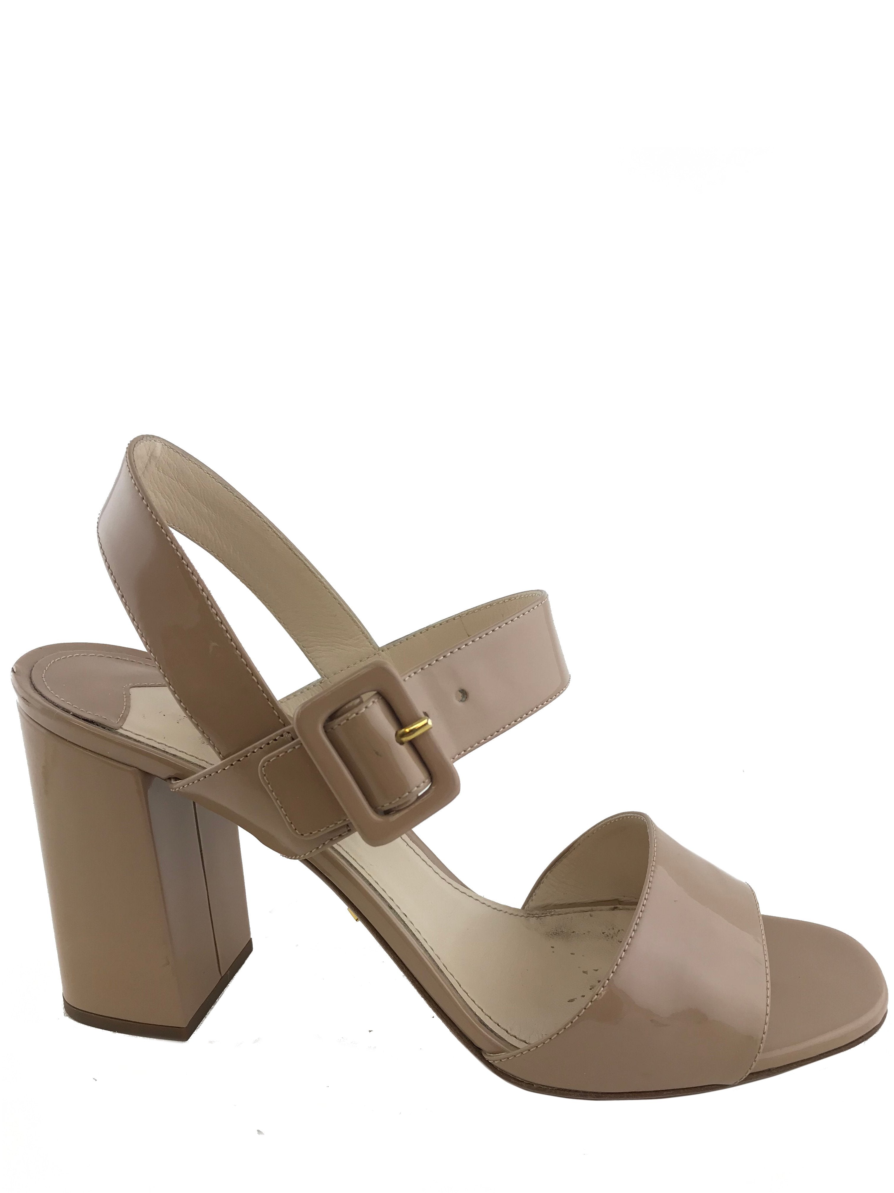 Prada Patent City Sandals 9