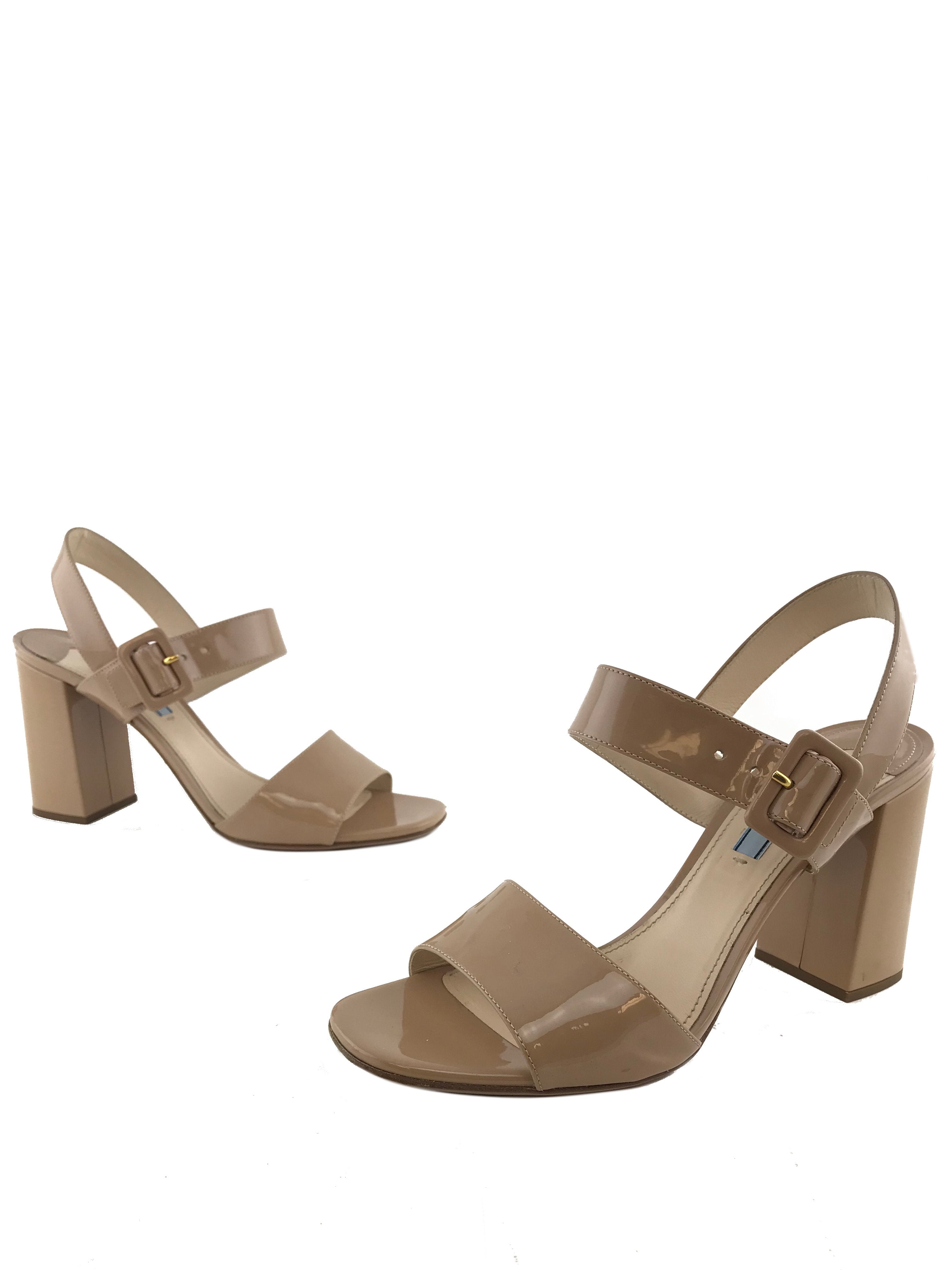 Prada Patent City Sandals 9