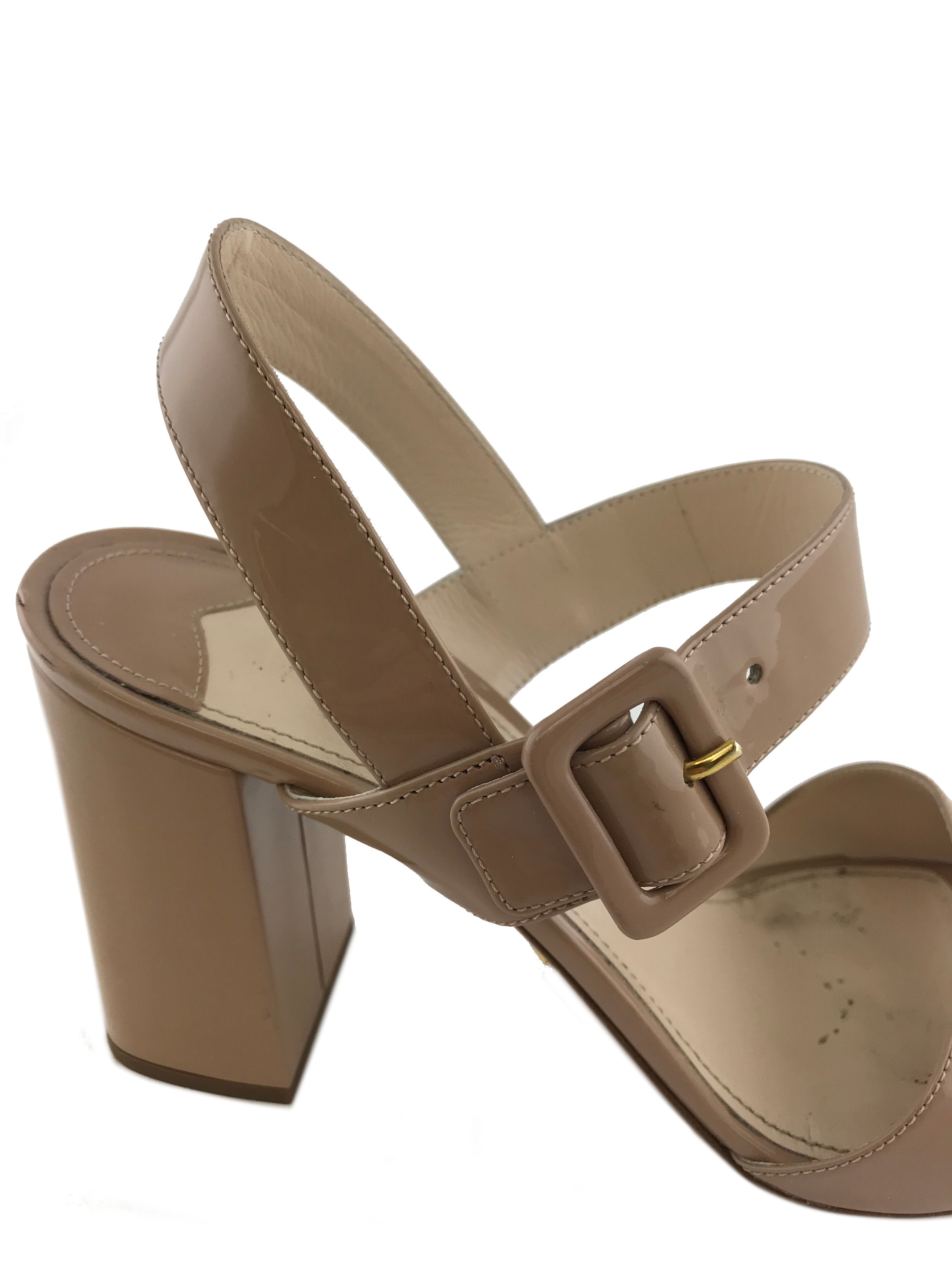 Prada Patent City Sandals 9