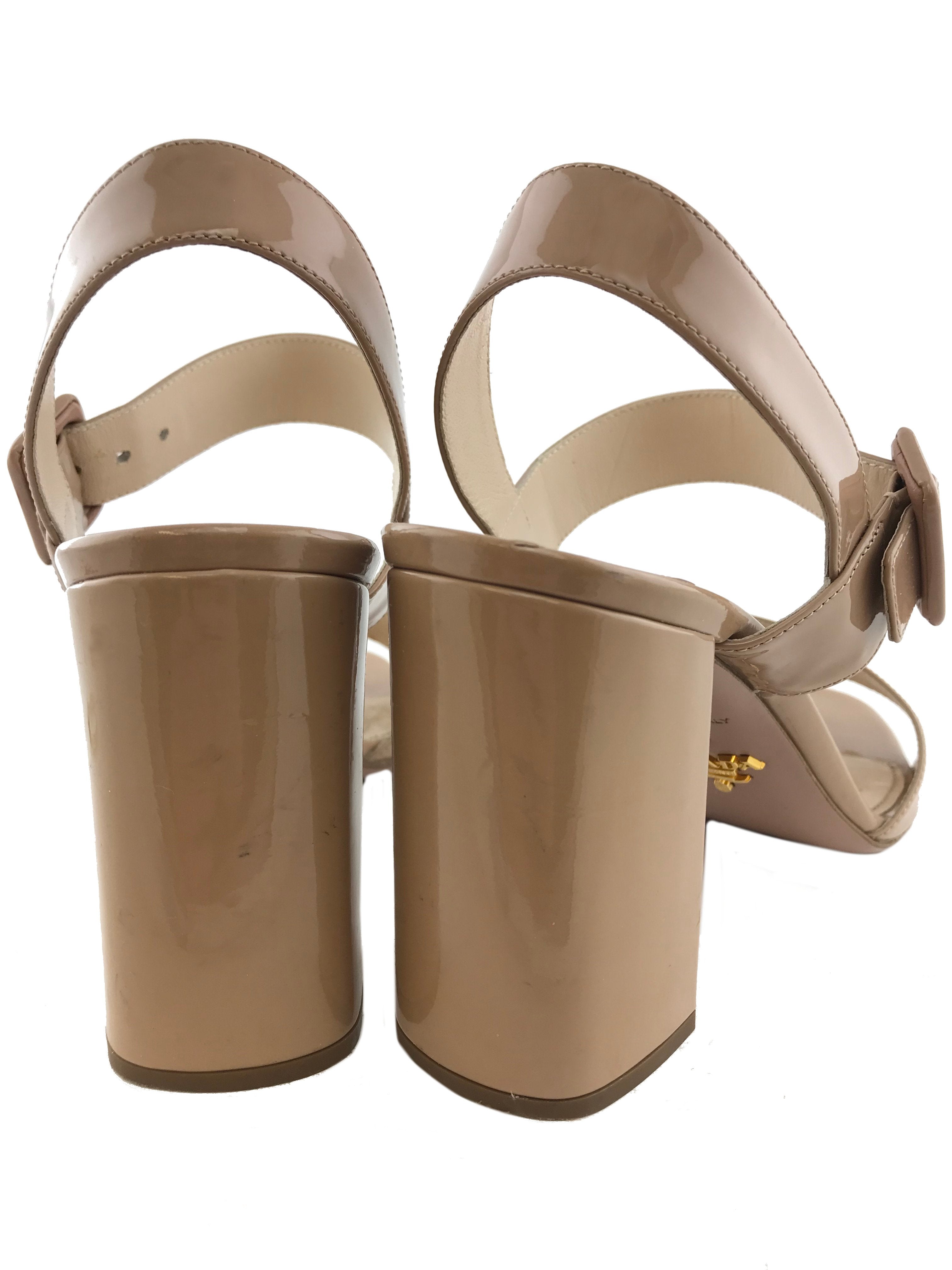 Prada Patent City Sandals 9