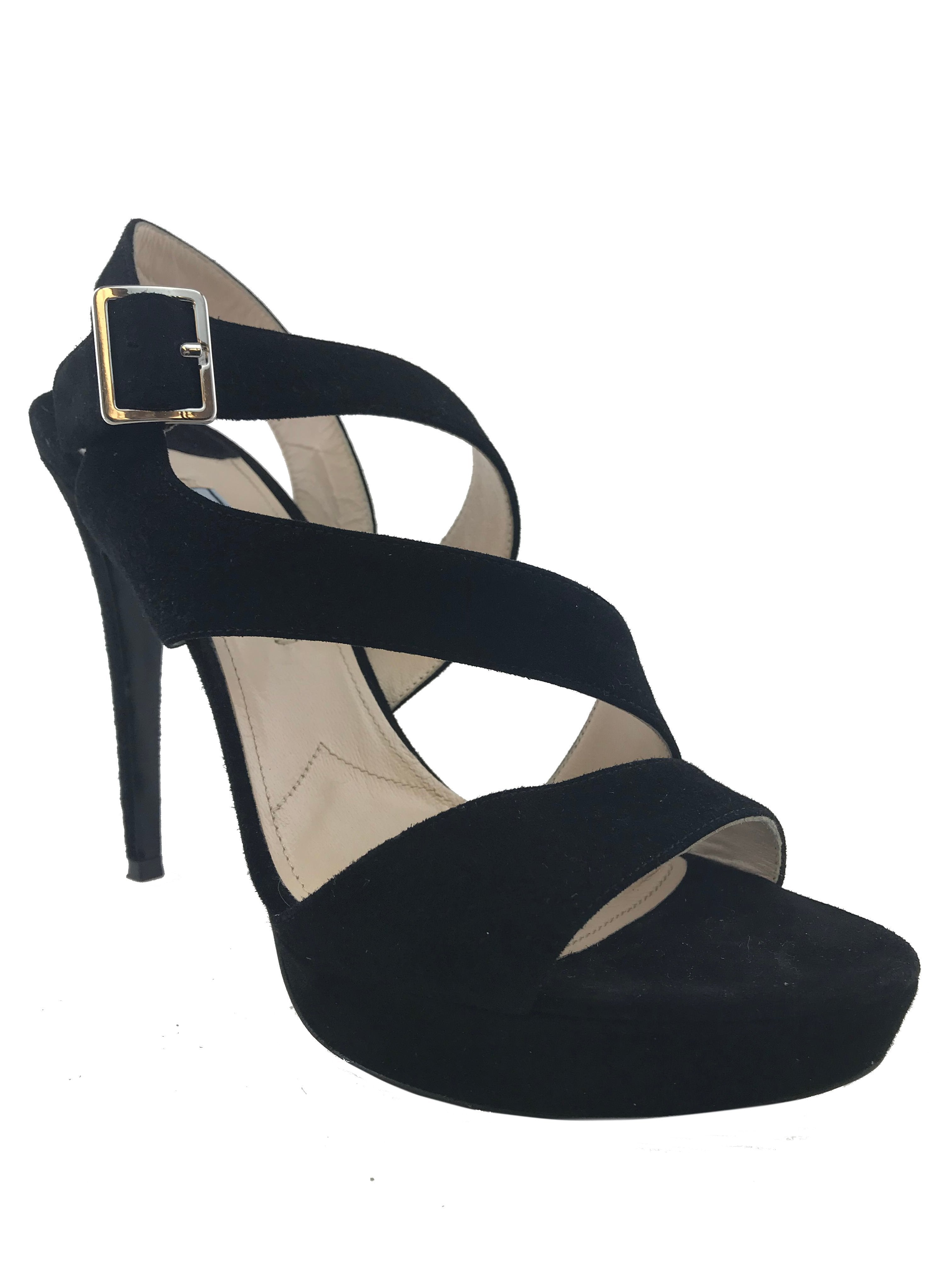 Prada Suede Platform Sandals | Size 7.5