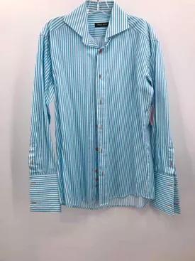 Pre-Owned franco uomo Blue Medium Men's Button-Down Shirt