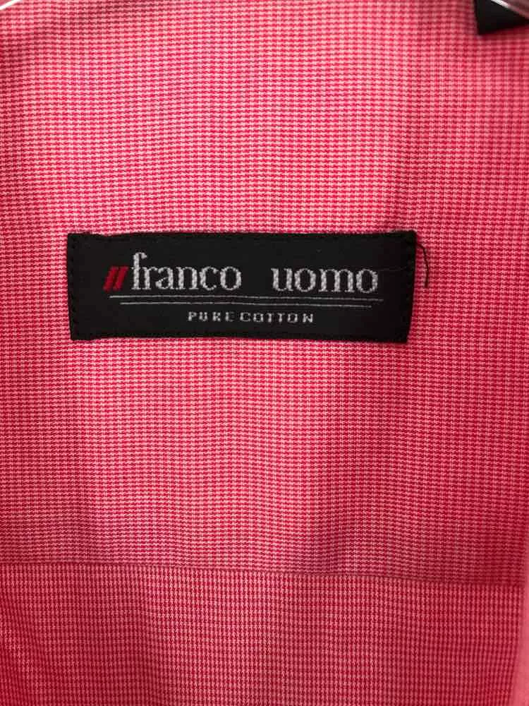 Pre-Owned franco uomo Red Medium Men's Button Down Shirt