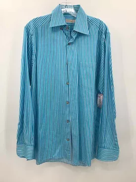 Pre-Owned Men's Ermenegildo Zegna Blue Small Button Down Shirt