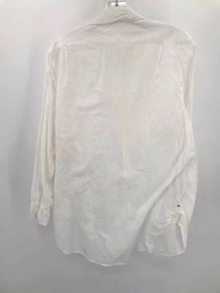 Pre-owned small white button down shirt