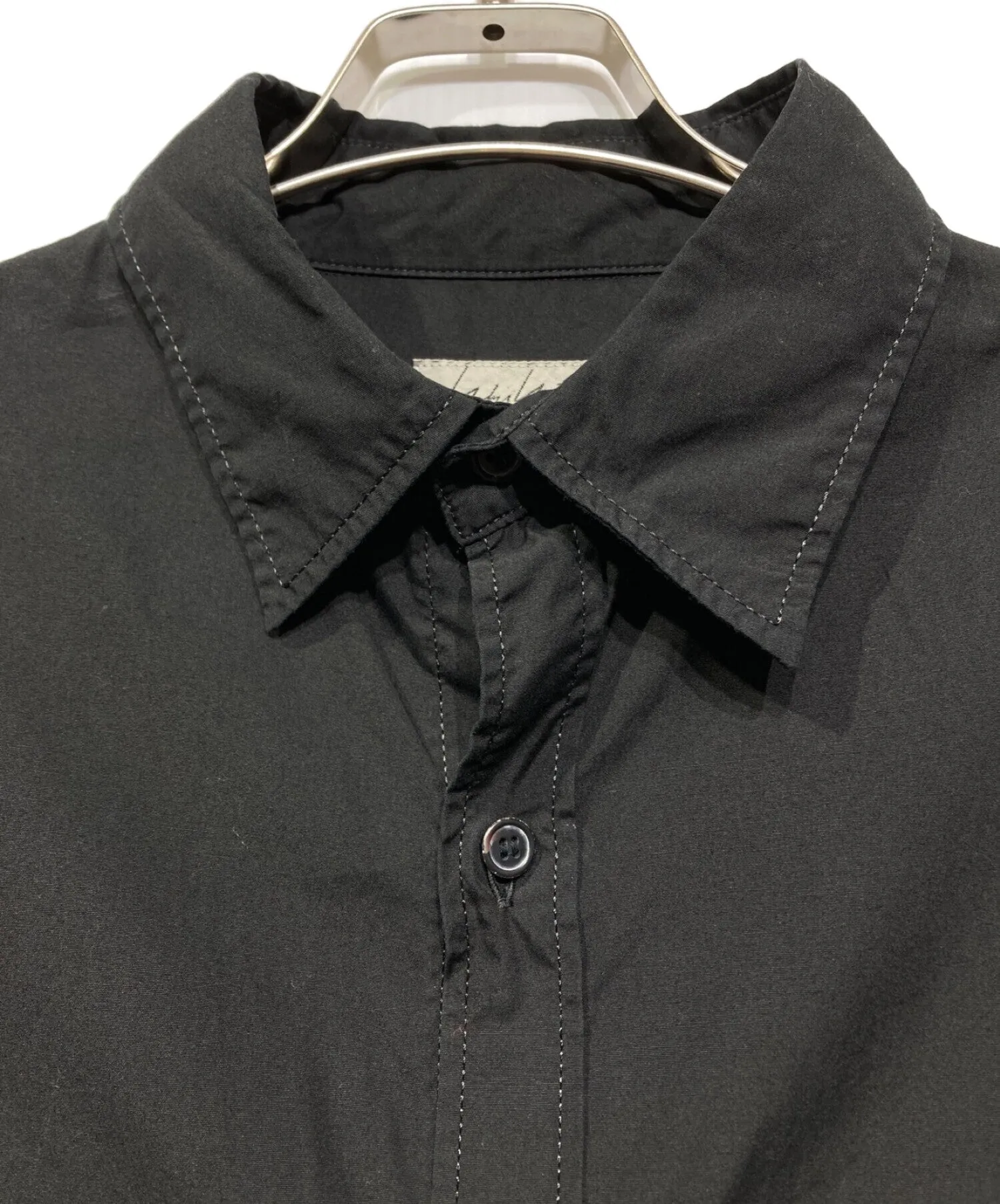 Yohji Yamamoto homme Back Open Chain Stitch Sew Shirt