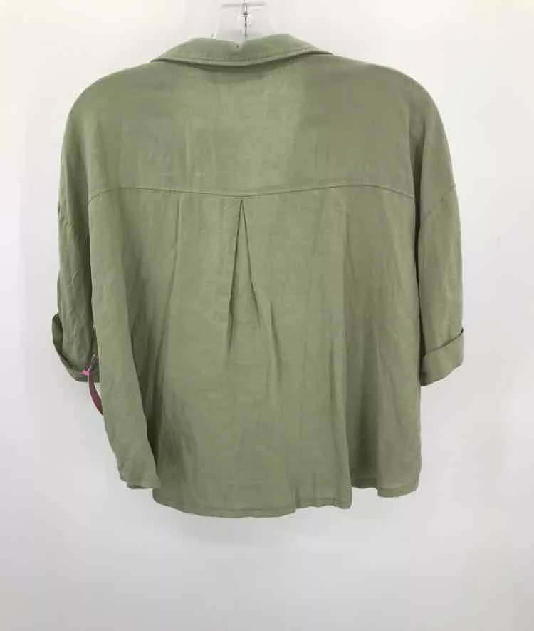 Pre-Owned Zara Green Button Down Size Medium